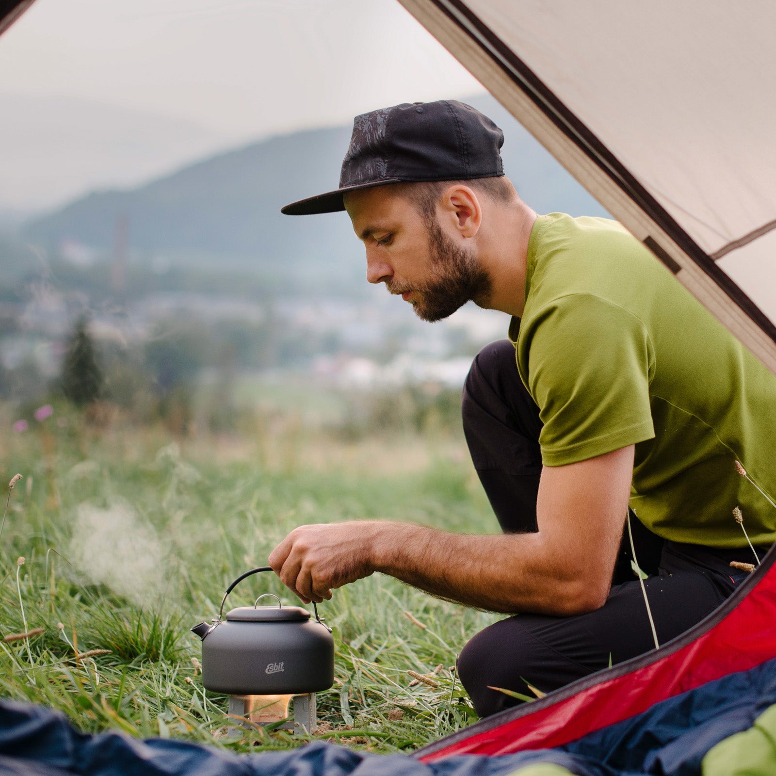 ESBIT Trockenbrennstoff Taschenkocher Outdoor Camping Kocher Klein Leicht 20x4g