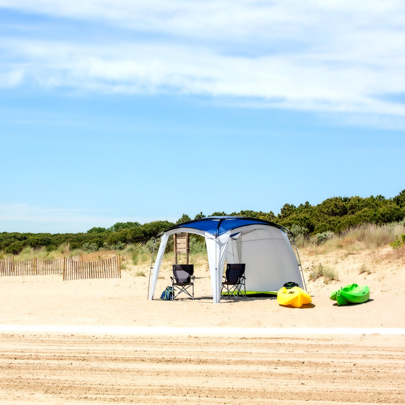 BRUNNER Garten Pavillon Oceana Camping Küchen Koch Zelt Strand Sonnenschutz 3x3m
