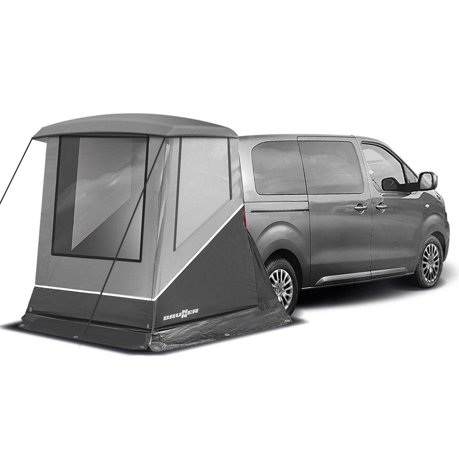 BRUNNER Heckzelt Escape Mini Camper Bus Vor Zelt SUV Auto Heck Klappe