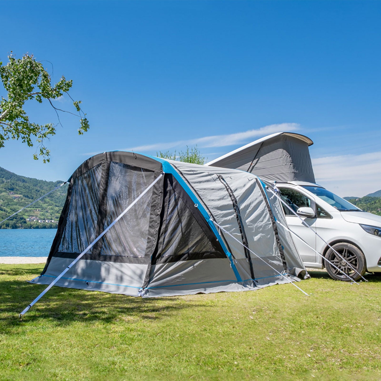 BRUNNER Auvent de bus Air Travel II Tente de camping Tente gonflable Van Coton