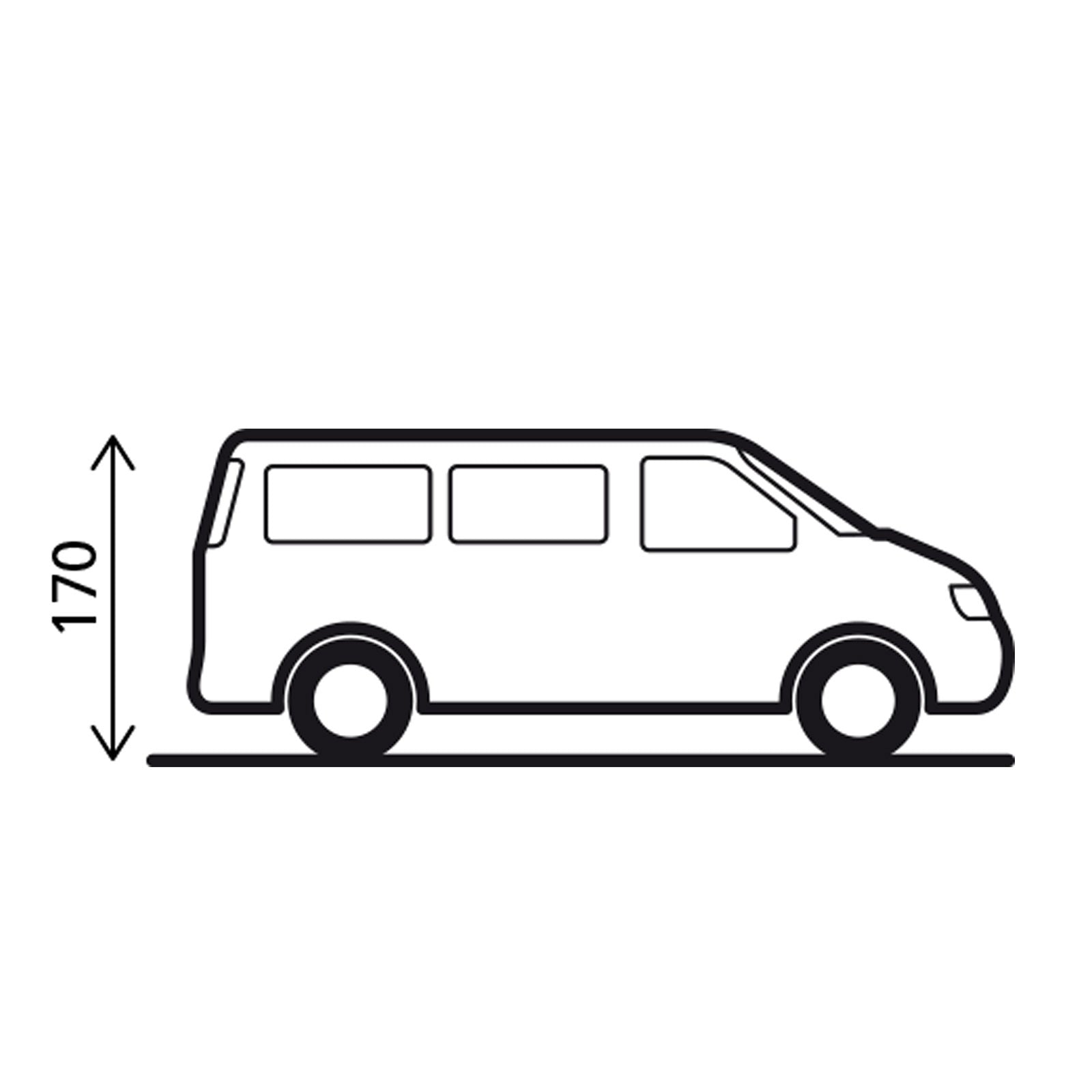 BRUNNER Heckzelt Pilote Caddy Mini Camper Bus Vor Zelt SUV Heck Klappe Camping
