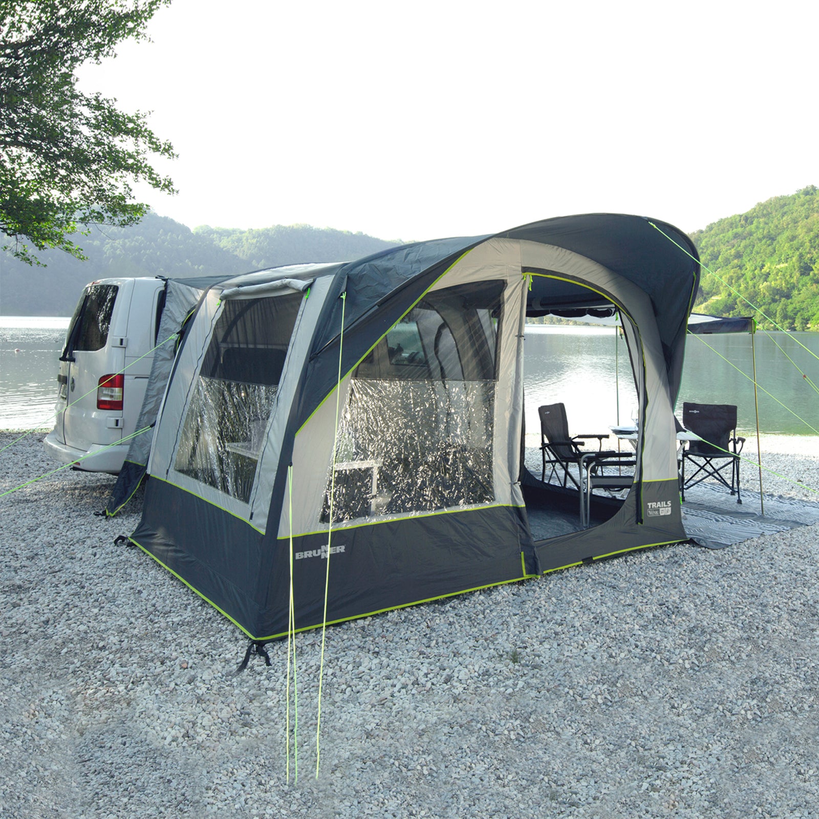 BRUNNER Bus Tent Trails AIR TECH LC Car Bus Van Camping Awning Inflatable