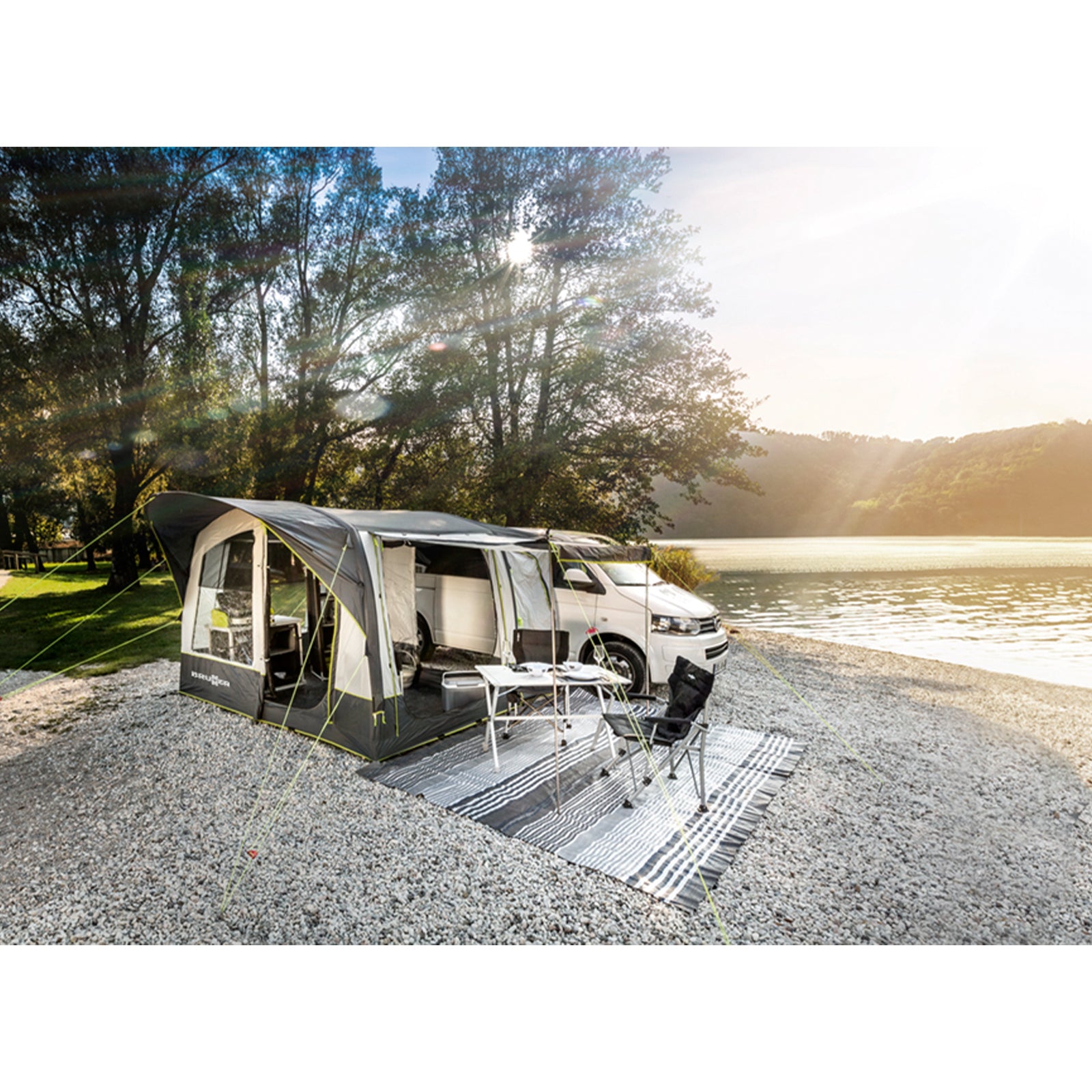 BRUNNER Bus Tent Trails AIR TECH LC Car Bus Van Camping Awning Inflatable