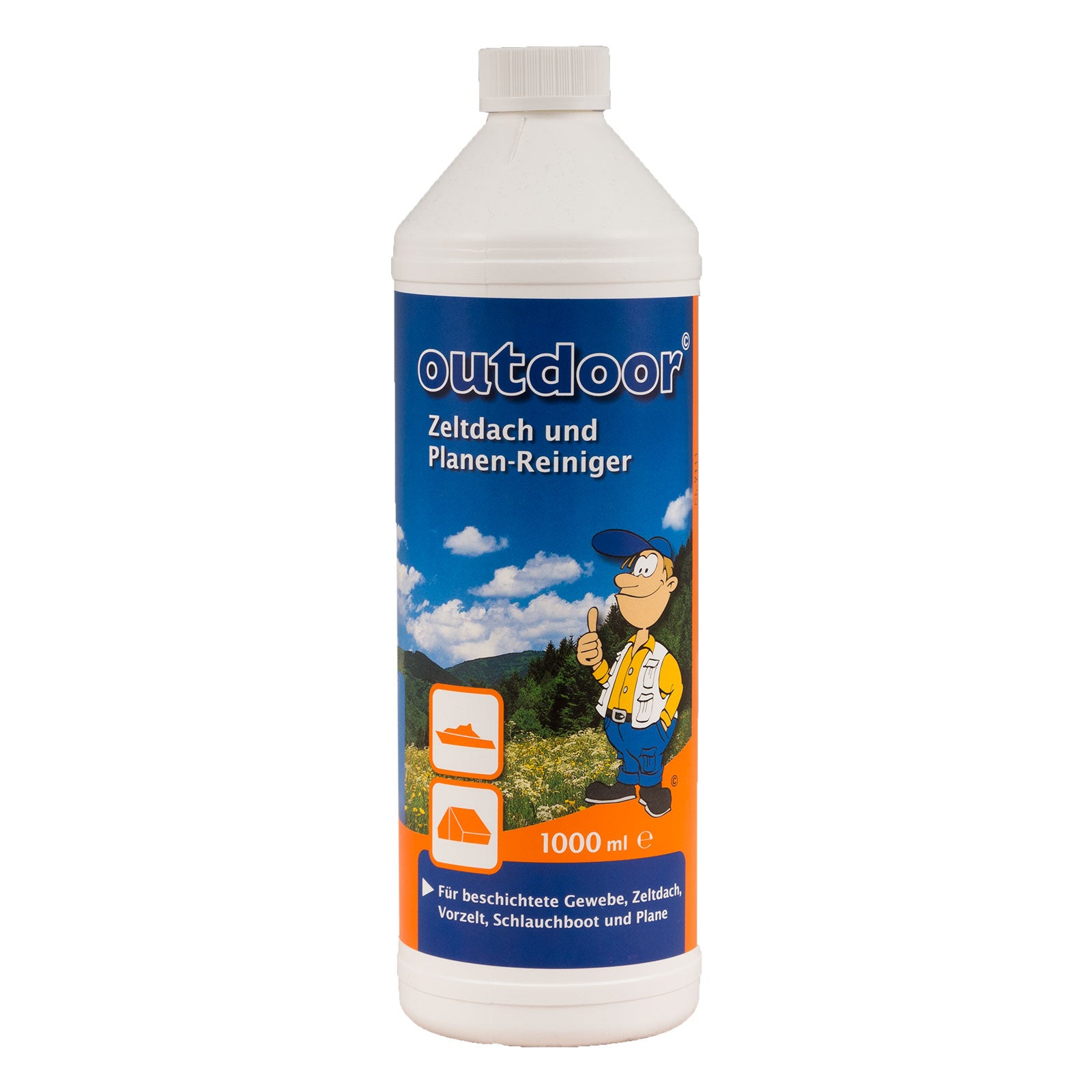OUTDOOR 1 L Tent Roof & Tarpaulin Cleaner - PVC Boat Cleaner Textile Fabric Cleaner
