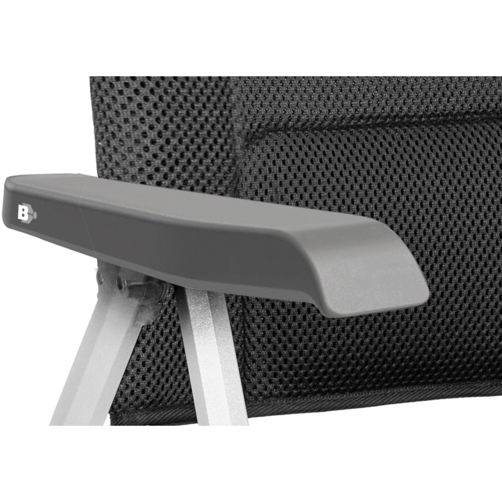 Chaise de camping pliante BRUNNER Rebel H2L, dossier haut réglable en aluminium