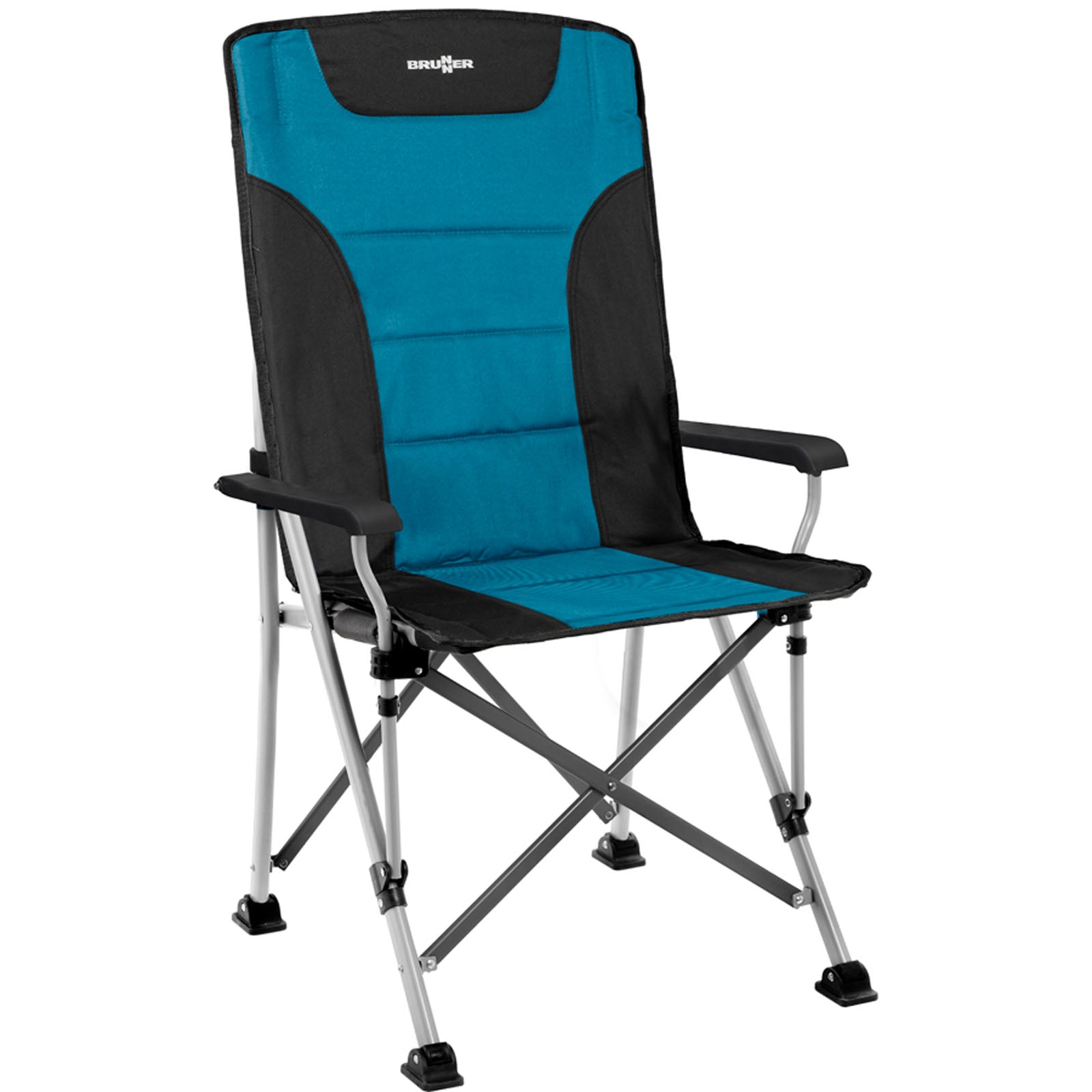 BRUNNER Campingstuhl Hochlehner Raptor High Back Klappstuhl Verstellbar 120 kg