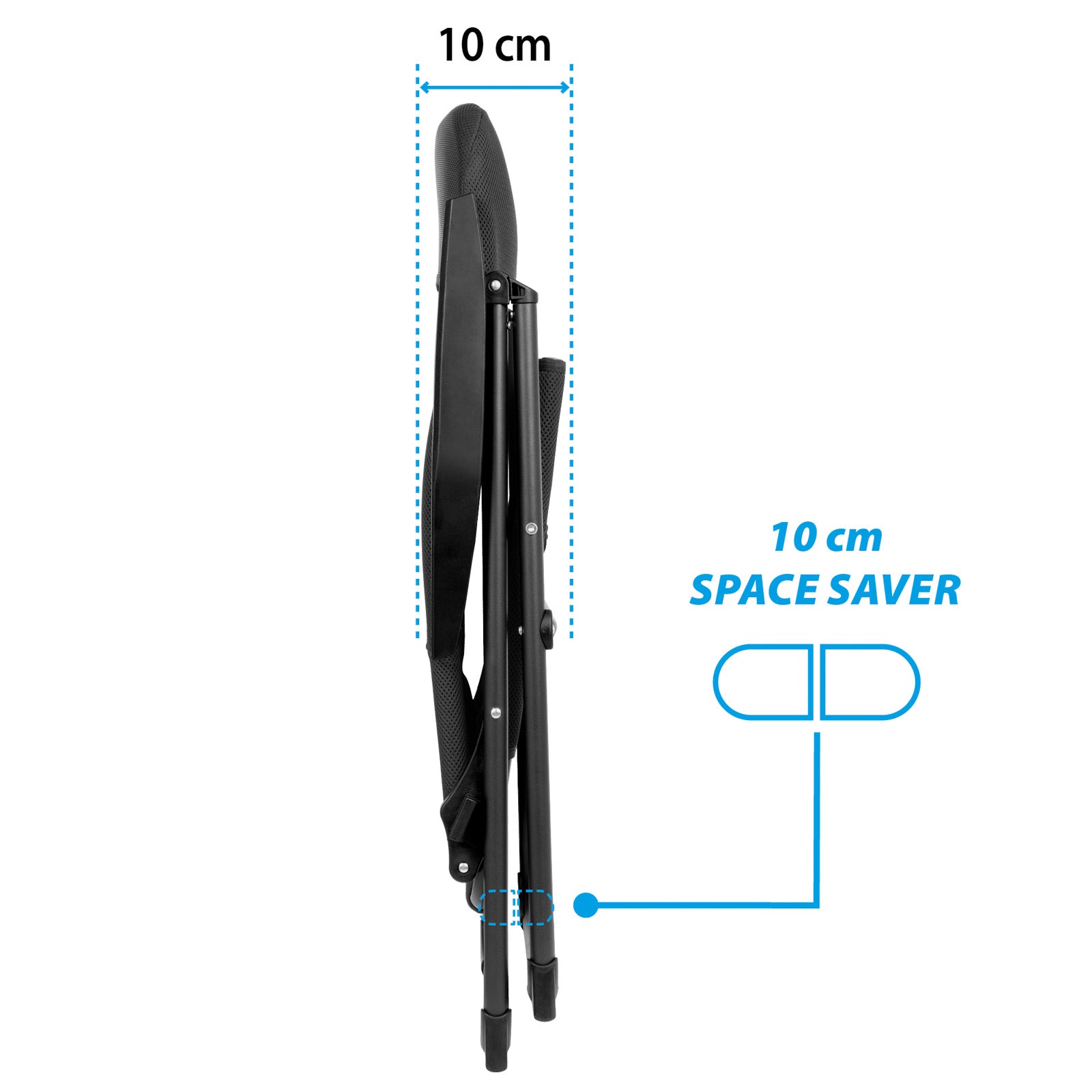 BRUNNER Camping Chair Skye RT Folding Chair High Back Adjustable Aluminium