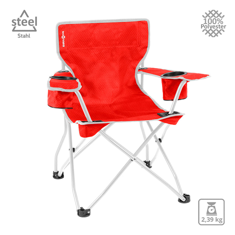 BRUNNER Children's Chair Action Kids Camping Folding Chair Beach Foldable Steel 60 kg