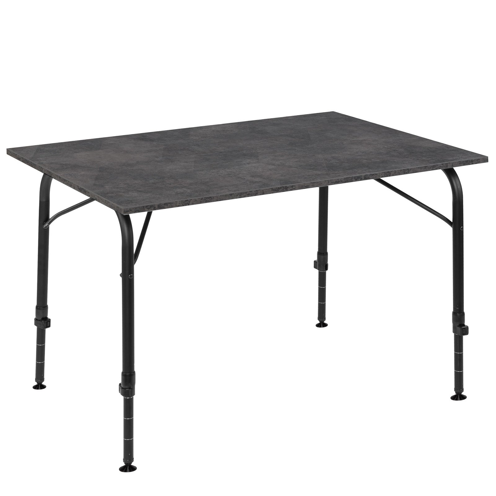 BRUNNER Klapptisch Exterio 120 Camping Falt Tisch Höhenverstellbar Groß XL Alu