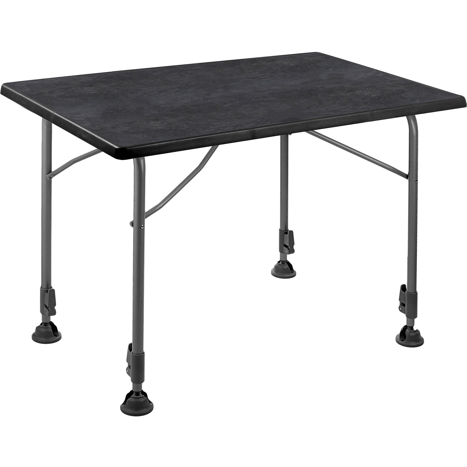 BRUNNER Table pliante Linear Black 115 Table de camping Table pliante Réglable en hauteur XL