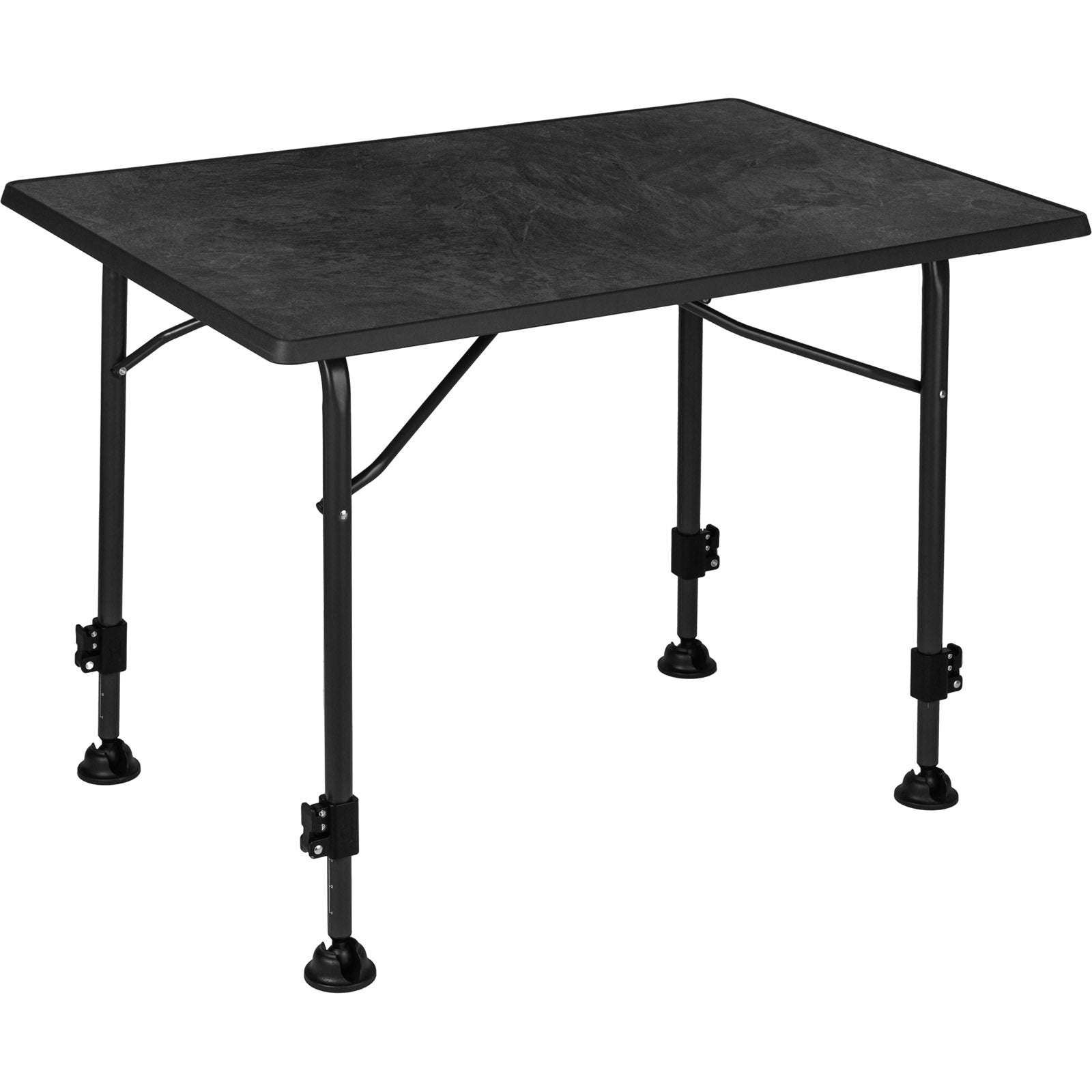 BRUNNER Table pliante Linear Black 100 Table de camping Table pliante Réglable en hauteur XL