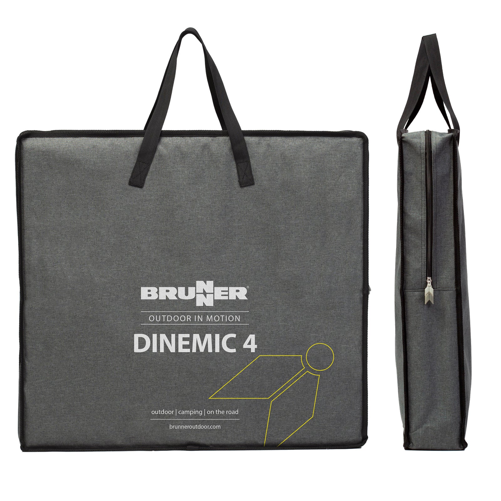 BRUNNER Campingtisch Dinemic 4 Koffertisch Klapptisch Falttisch Verstellbar Alu