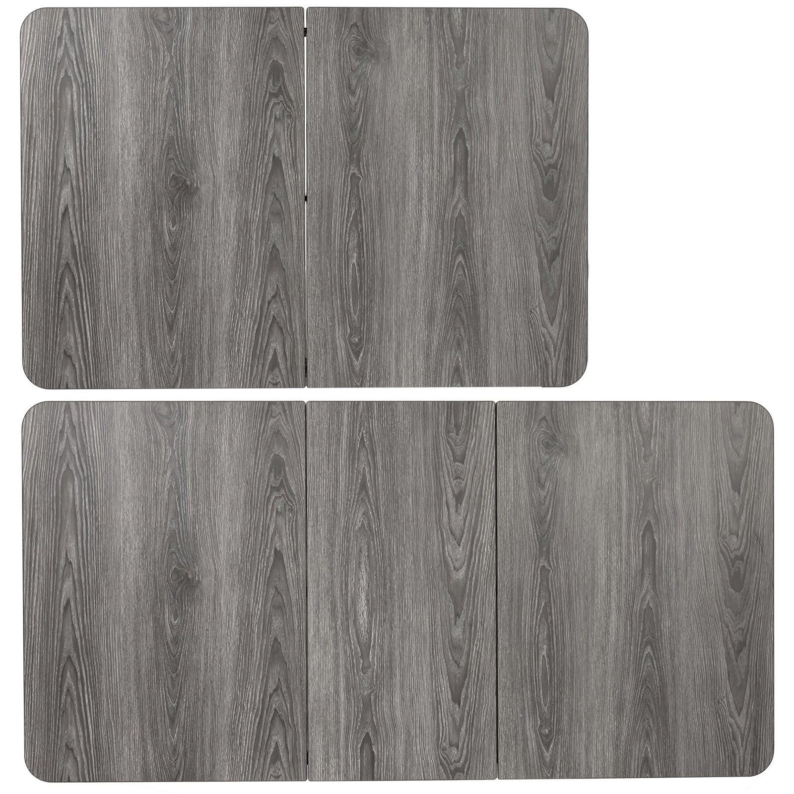 BRUNNER Campingtisch Klapptisch Elutop Extension Höhenverstellbar Holz Optik