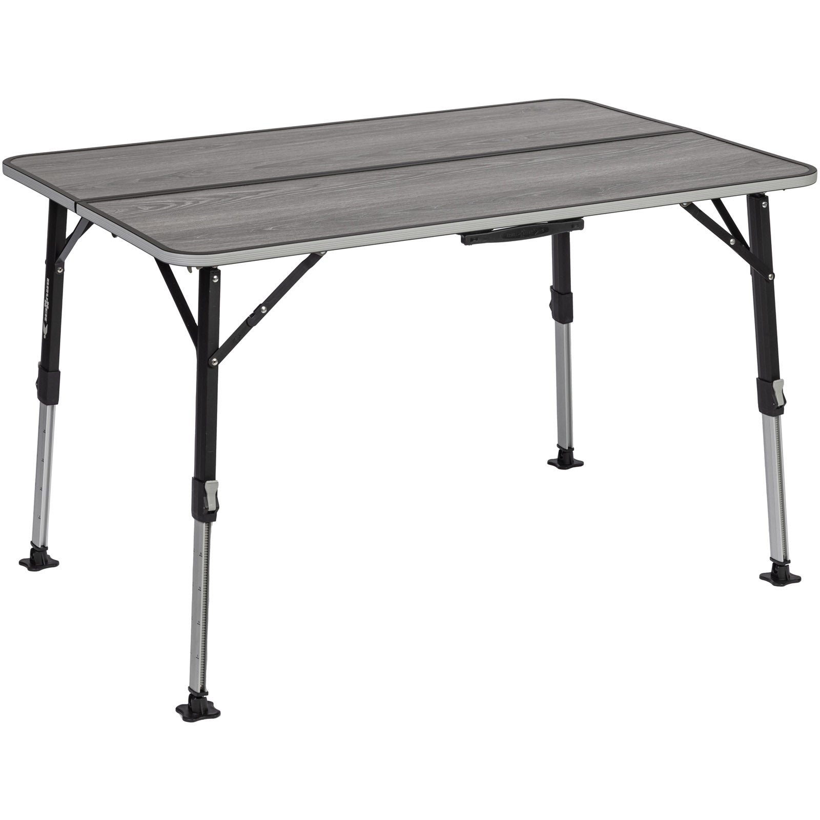 Table de camping pliante BRUNNER ELU Duplit NG, table de valise réglable en hauteur en aluminium