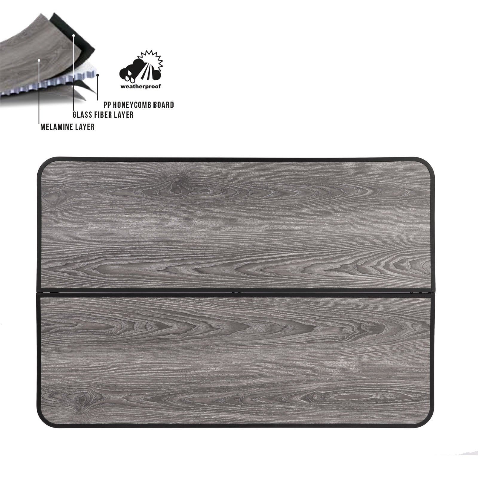 BRUNNER Campingtisch Klapptisch ELU Duplit NG Koffer Tisch Höhenverstellbar Alu