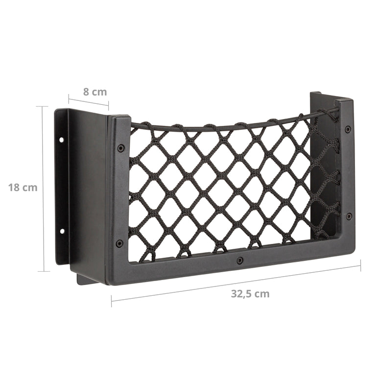 BRUNNER Net Tray Netray HD Filet de rangement pour ustensiles de voiture Organiseur avec bande élastique en aluminium