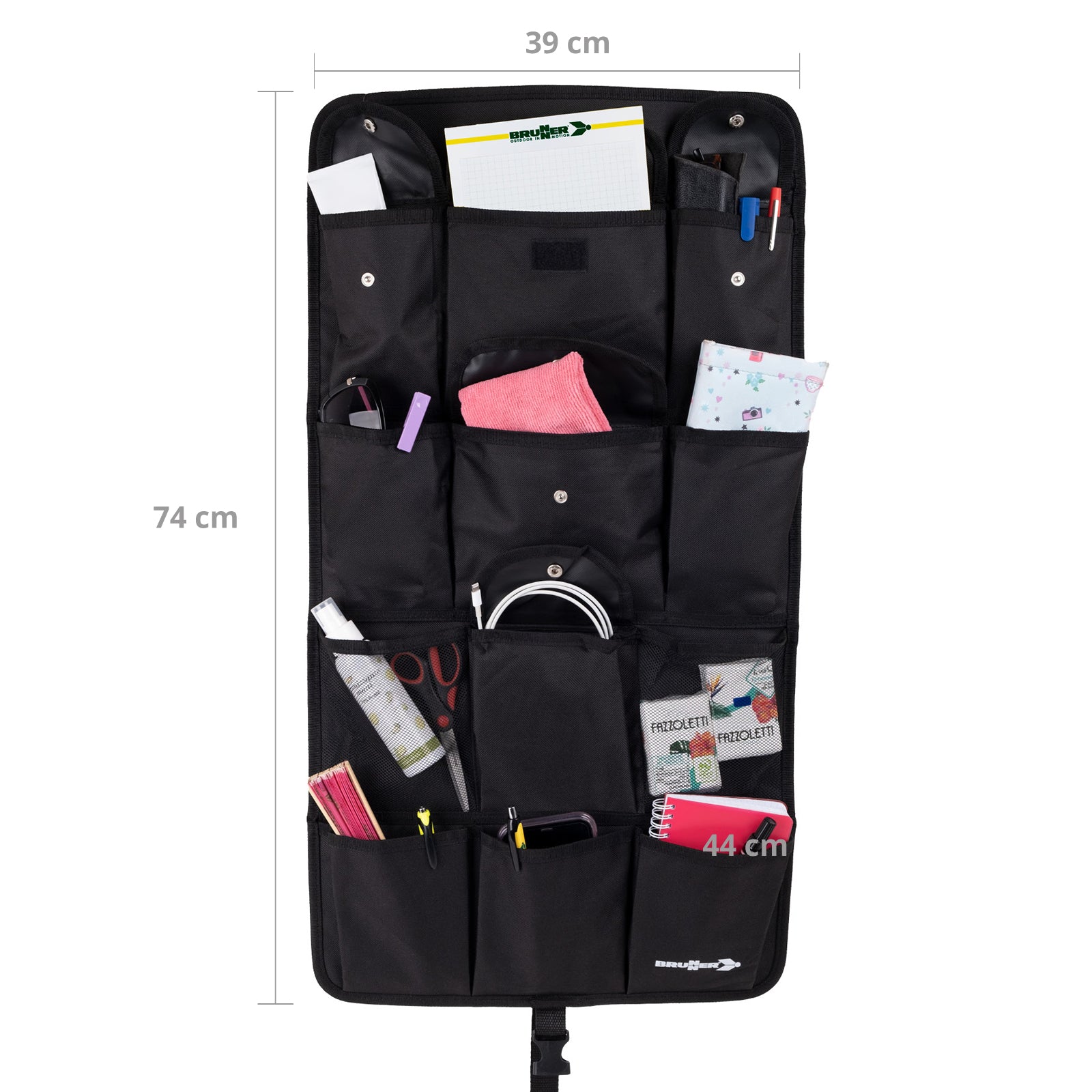 BRUNNER Hängeregal Organizer 12Fächer Wand Zelt Regal Camping Hänge Aufbewahrung