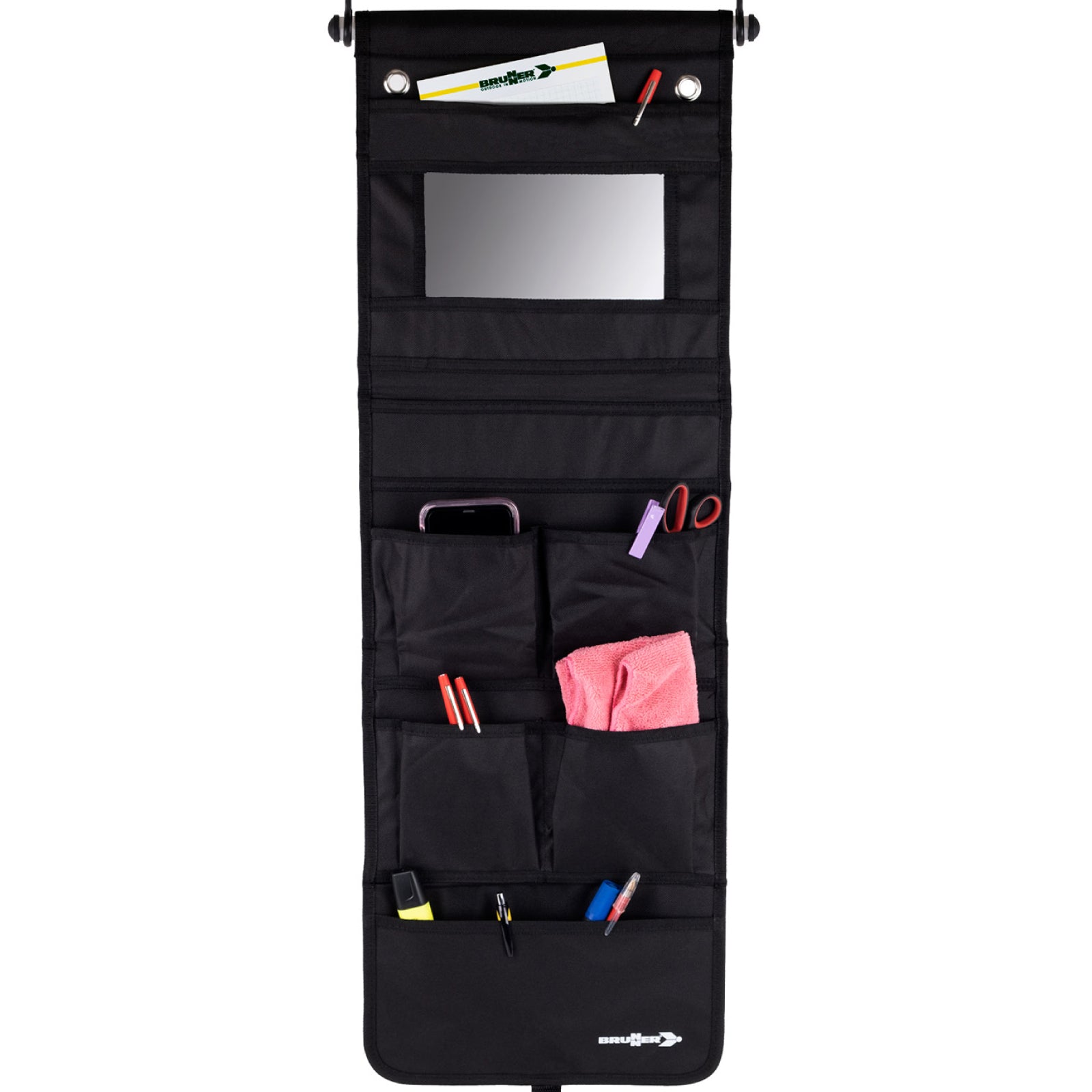 BRUNNER hanging shelf organizer 6 compartments wall tent shelf camping hanging storage