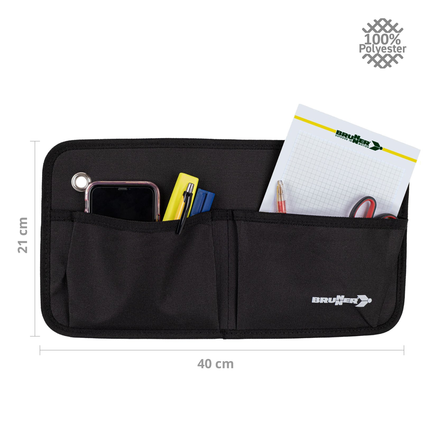 BRUNNER Hängeregal Organizer 2 Fächer Wand Zelt Regal Camping Hänge Aufbewahrung