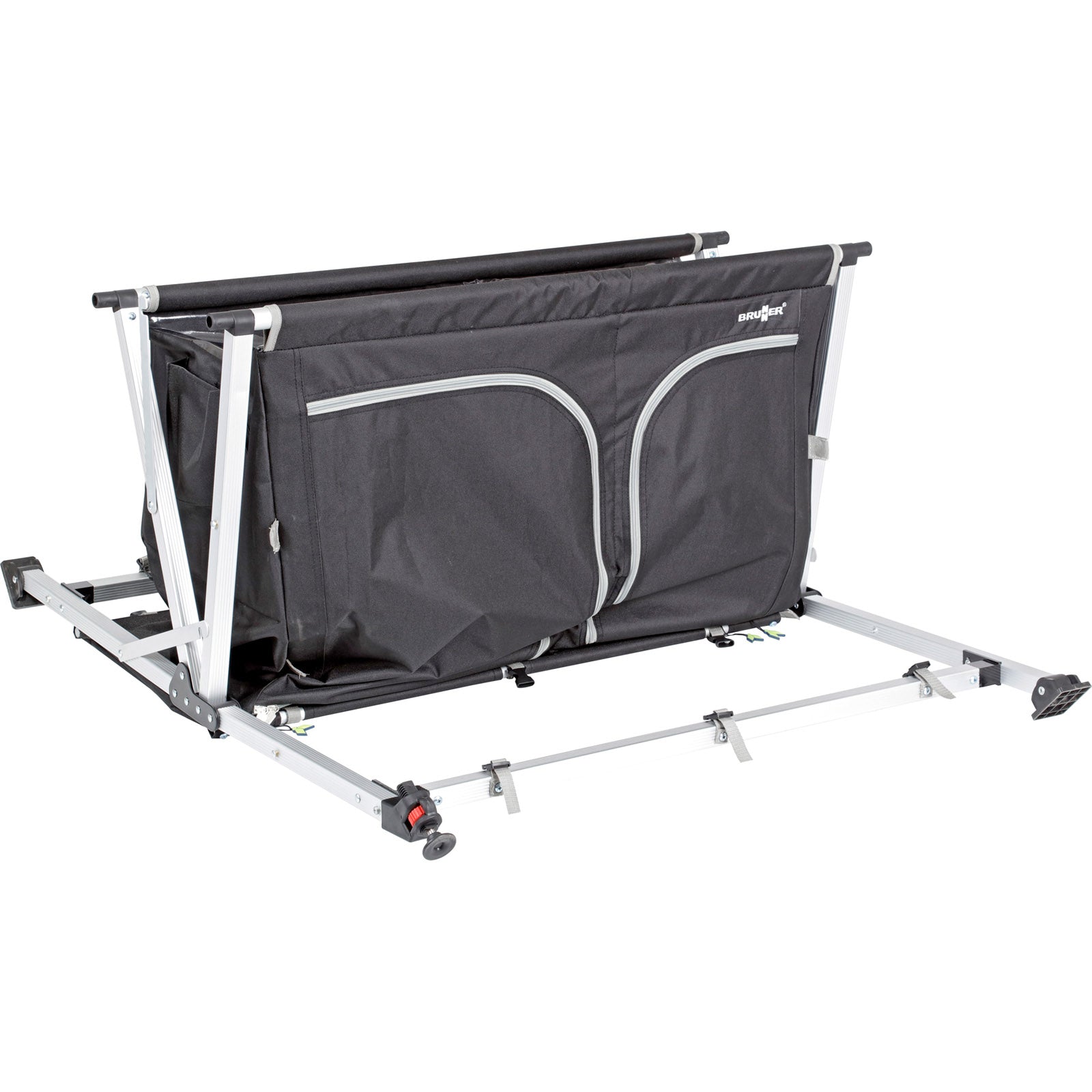 BRUNNER Campingkeuken Azabache CT Cross Square kookbox campingkast keuken aluminium