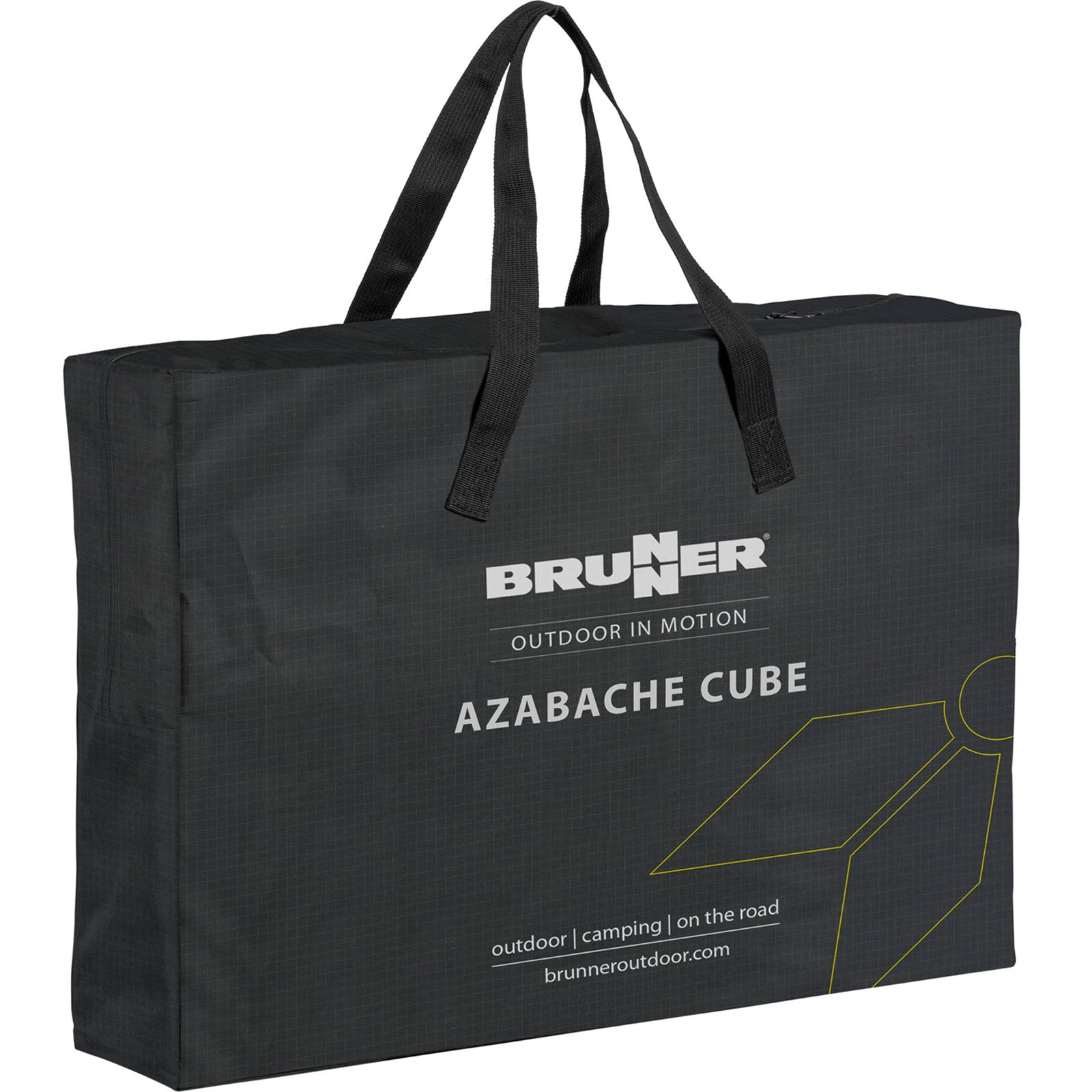 Cuisine de camping BRUNNER Azabache Cube Armoire pliante Grill Table pliante Bois de bambou