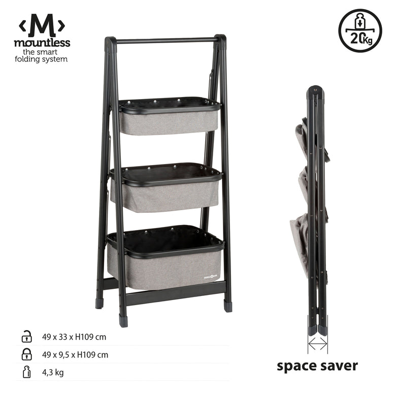 Armoire pliante BRUNNER Latiga pour tente de camping, armoire, étagère, pliable en aluminium