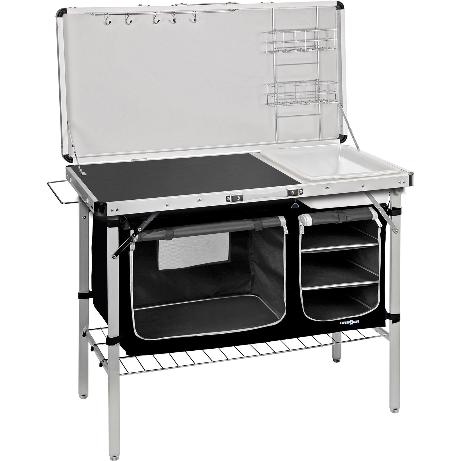 BRUNNER Campingküche Drive In Black Kochbox Camping Schrank Küche Wasc