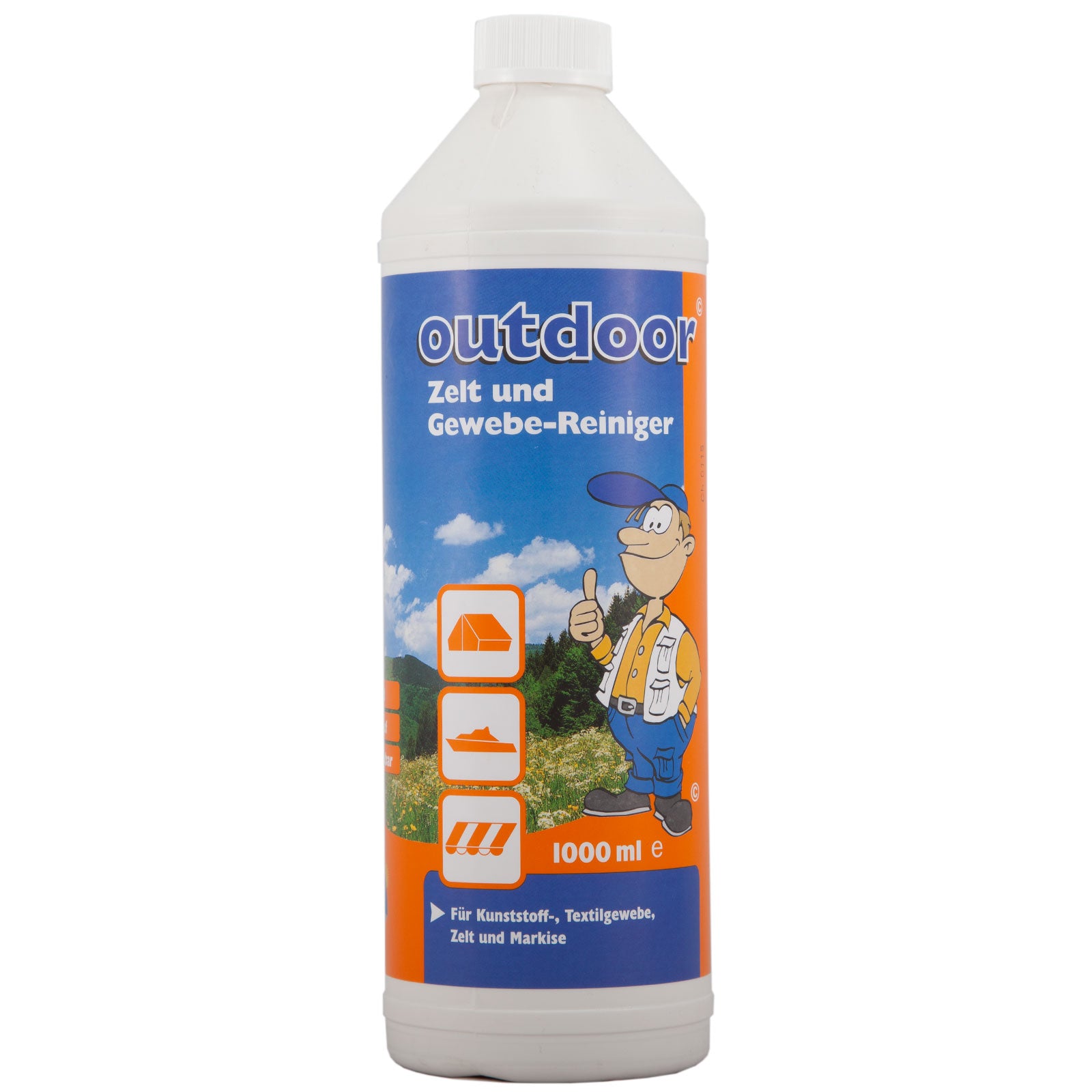 OUTDOOR 1L Zelt&Gewebe Reiniger PE Polyester Markisenreiniger Boot Textil Stoff