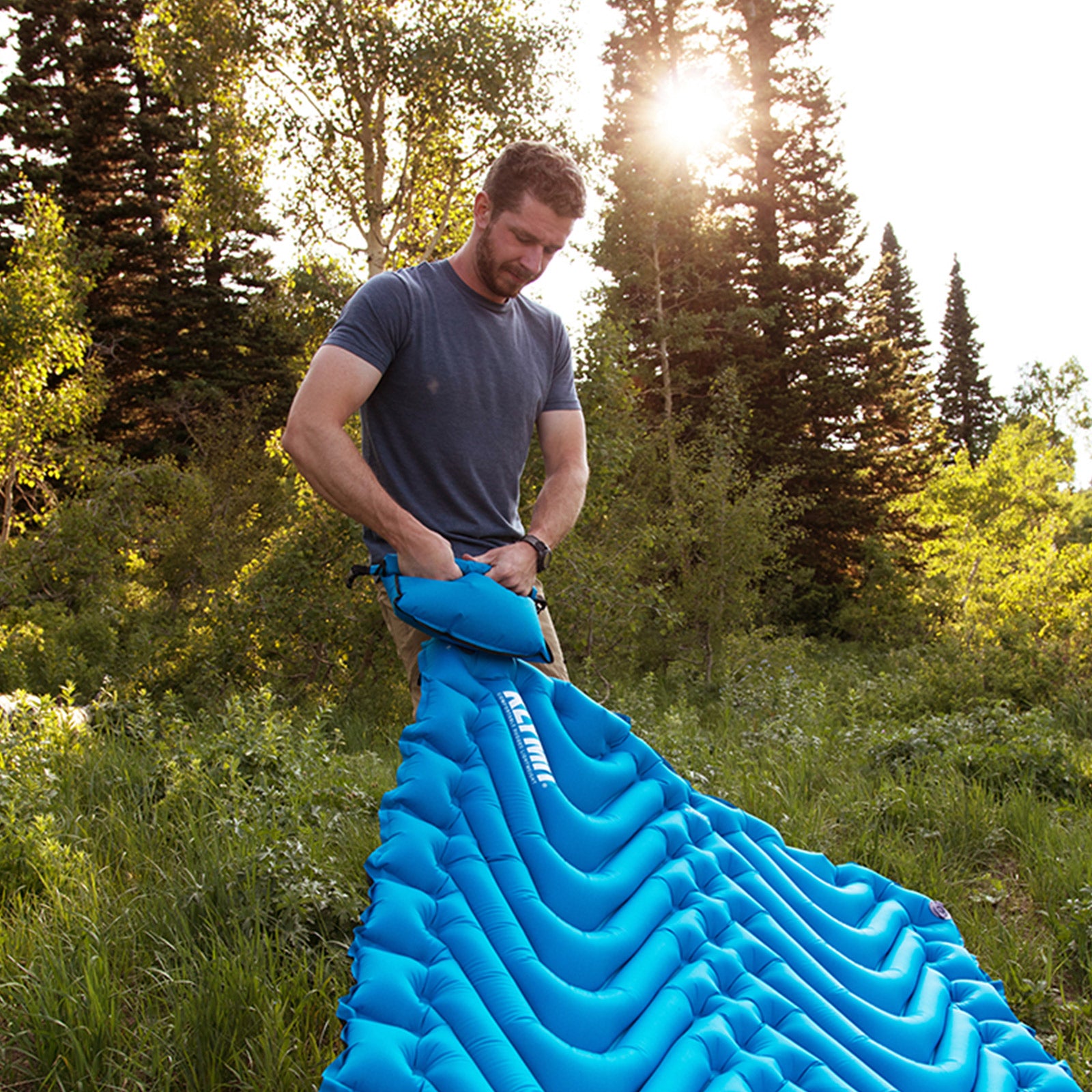 KLYMIT Static V Double Sleeping Mat 2 Person Trekking Thermal Mat 1kg Light