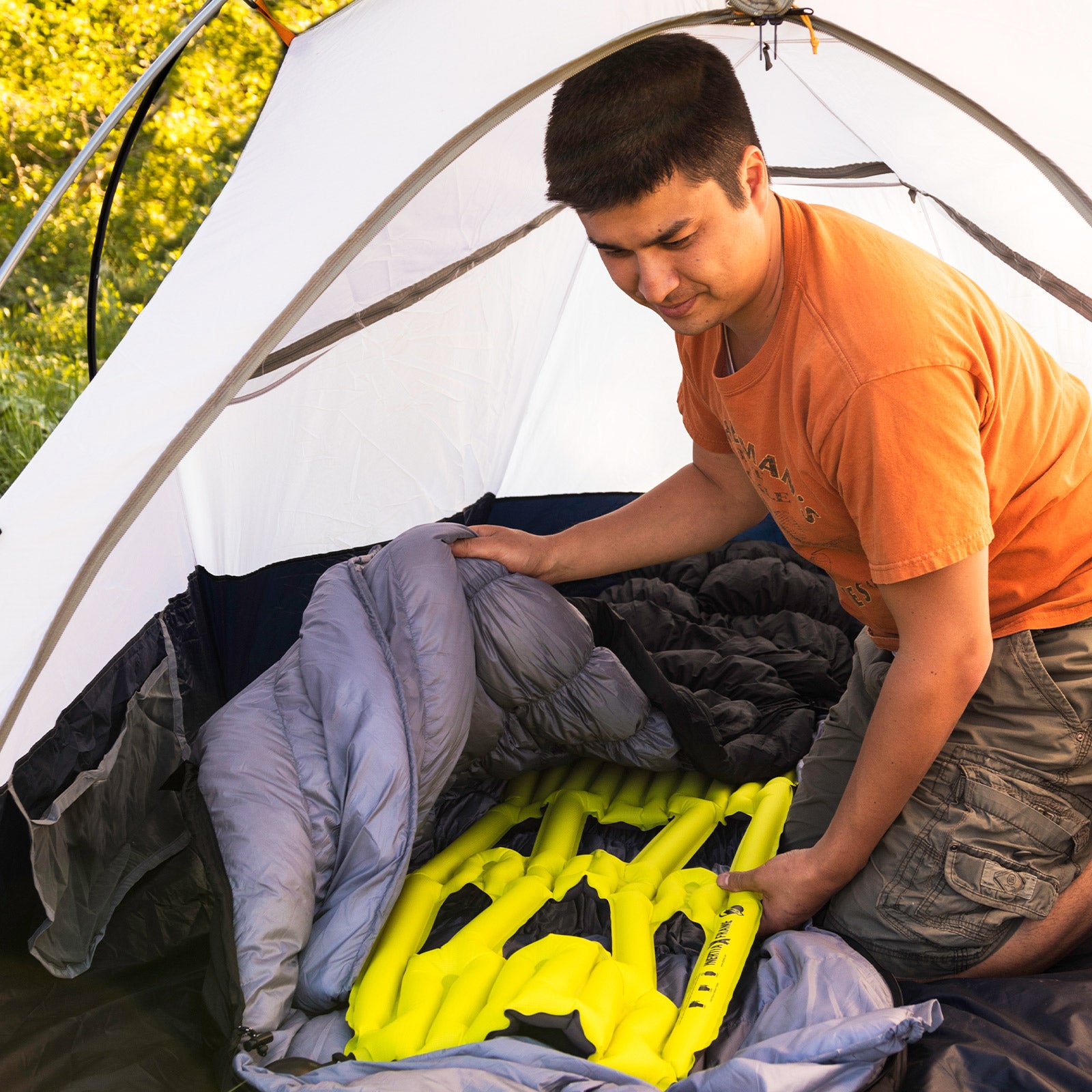 Matelas de couchage de trekking KLYMIT Inertia X Frame, matelas pneumatique de camping ultra léger 258 g