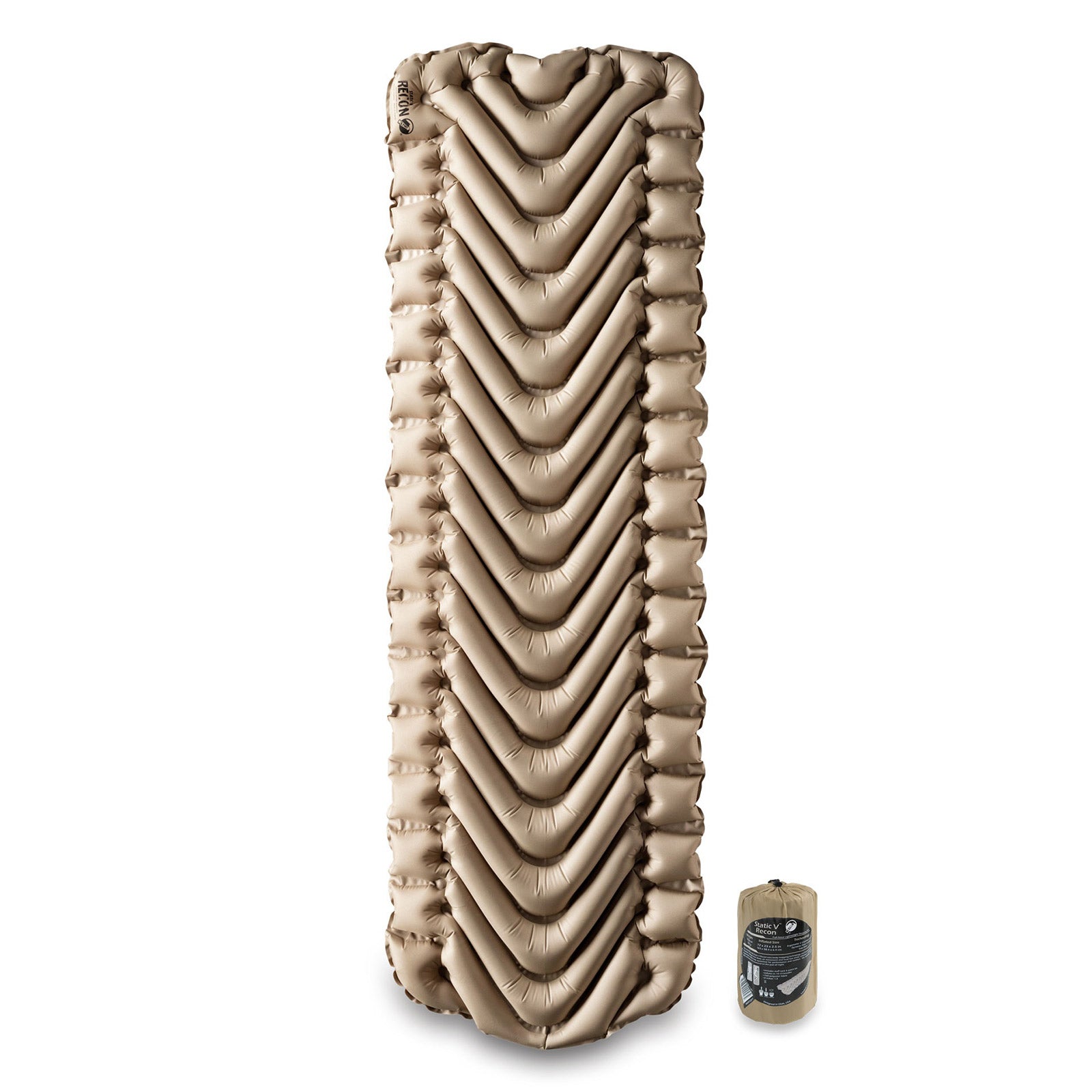 KLYMIT Static V Trekking Sleeping Pad Thermo Camping Air Mattress Ultra Light 514g