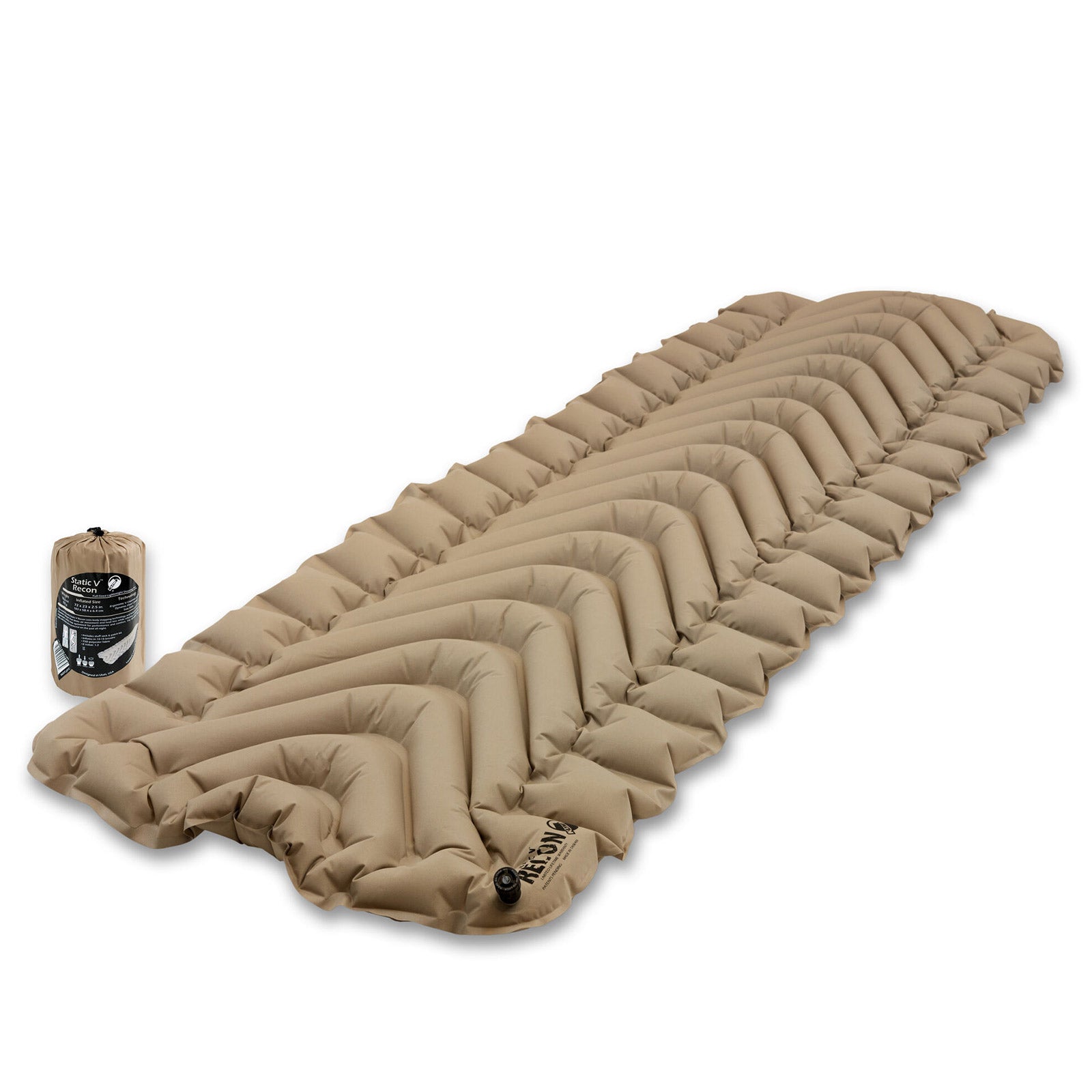 KLYMIT Static V trekking-slaapmat, thermische camping-luchtmatras, ultralicht, 514 g