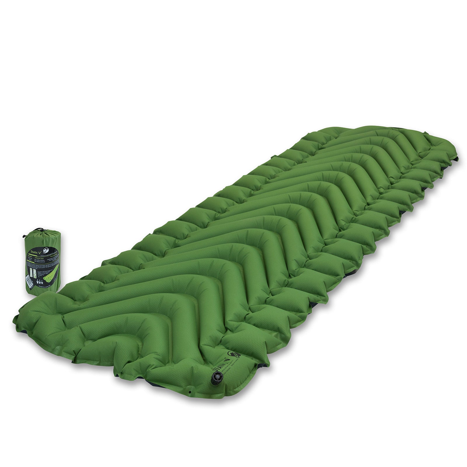 KLYMIT Static V Trekking Isomatte Thermo Camping Luft Matratze Ultra Leicht 514g