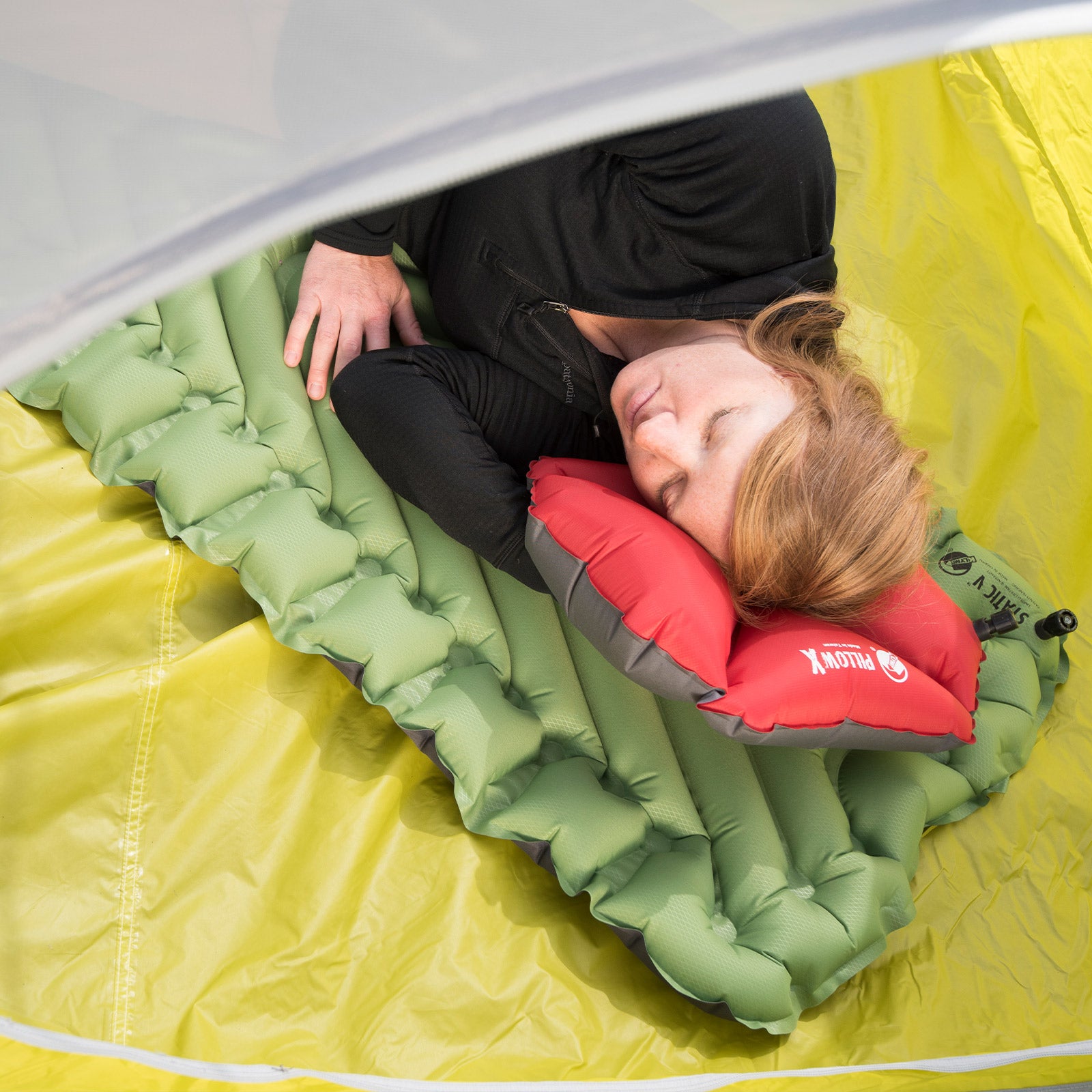 KLYMIT Static V Trekking Sleeping Pad Thermo Camping Air Mattress Ultra Light 514g