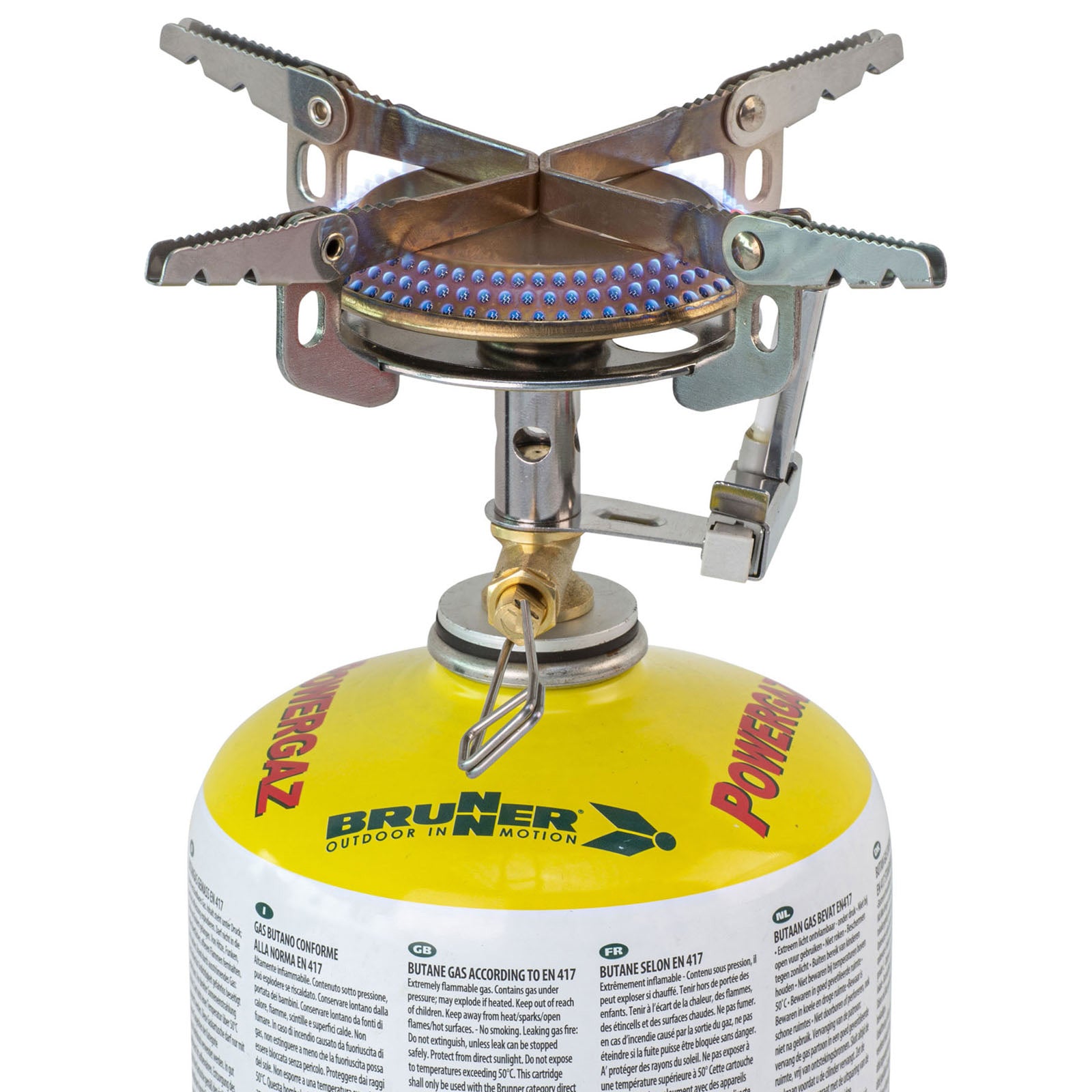 BRUNNER Camping Gas Stove Flaminia Ultracompact S Gas Stove Trekking 3000W 238g