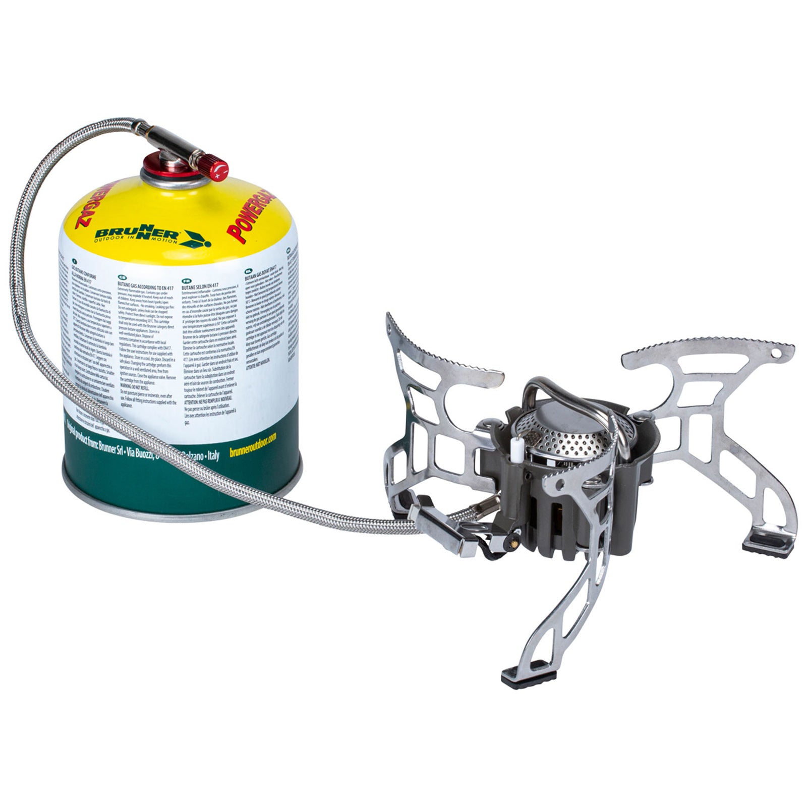 BRUNNER Camping Gas Stove Flaminia Ultracompact L Gas Stove Trekking 3500W 374g