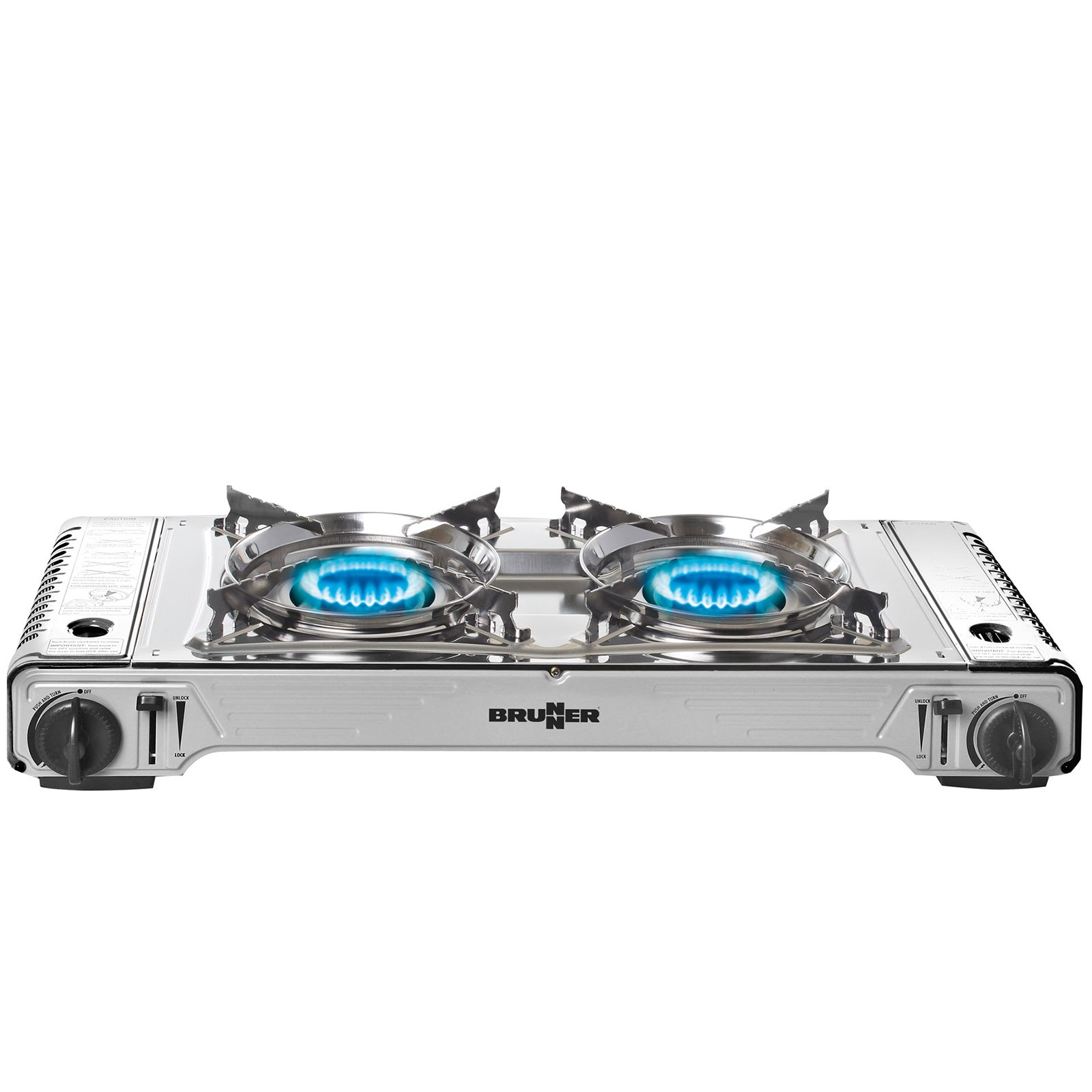 Réchaud à gaz BRUNNER Devil Double, réchaud de camping 2 feux, 30 mBar, 2 x 2,2 kW