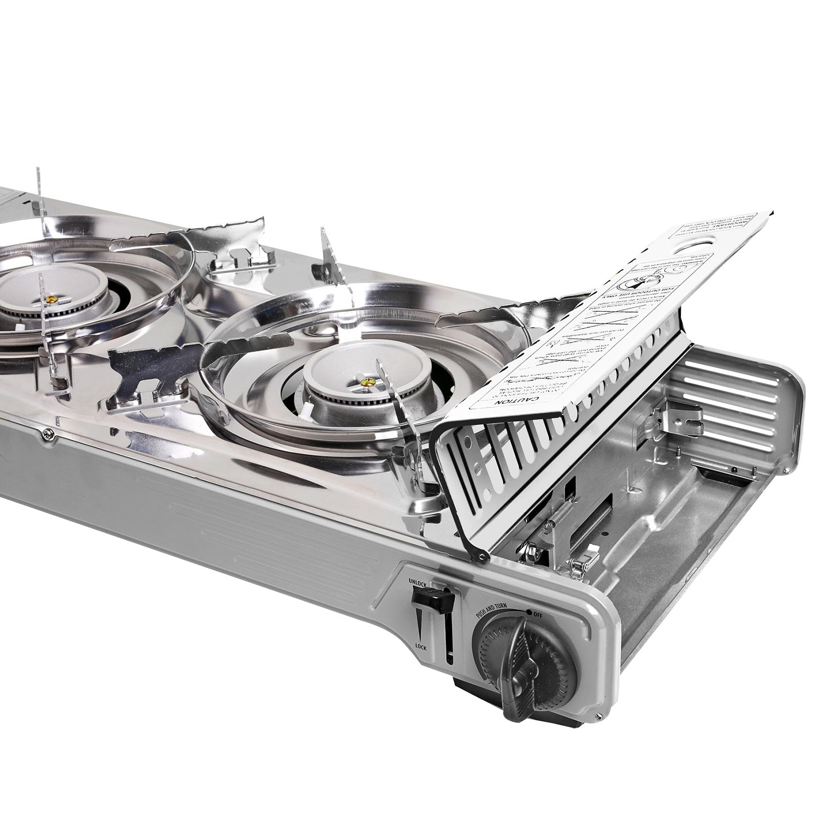 BRUNNER gas cooker Devil Double camping cooker 2-burner hob 30mBar 2 x 2.2KW