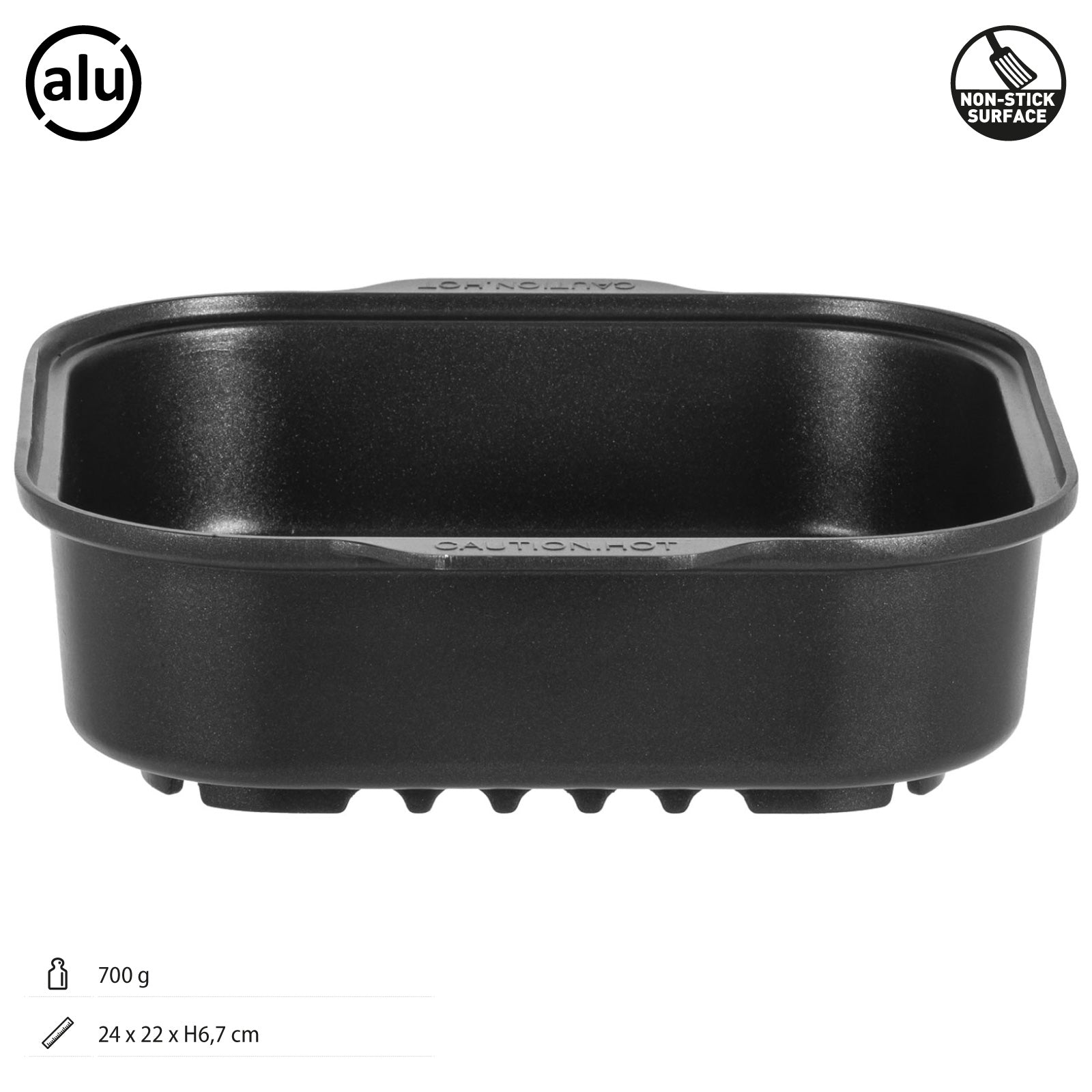 BRUNNER Bräter Kasserole Devil Square Pan Outdoor Camping Bratpfanne Deckel Alu