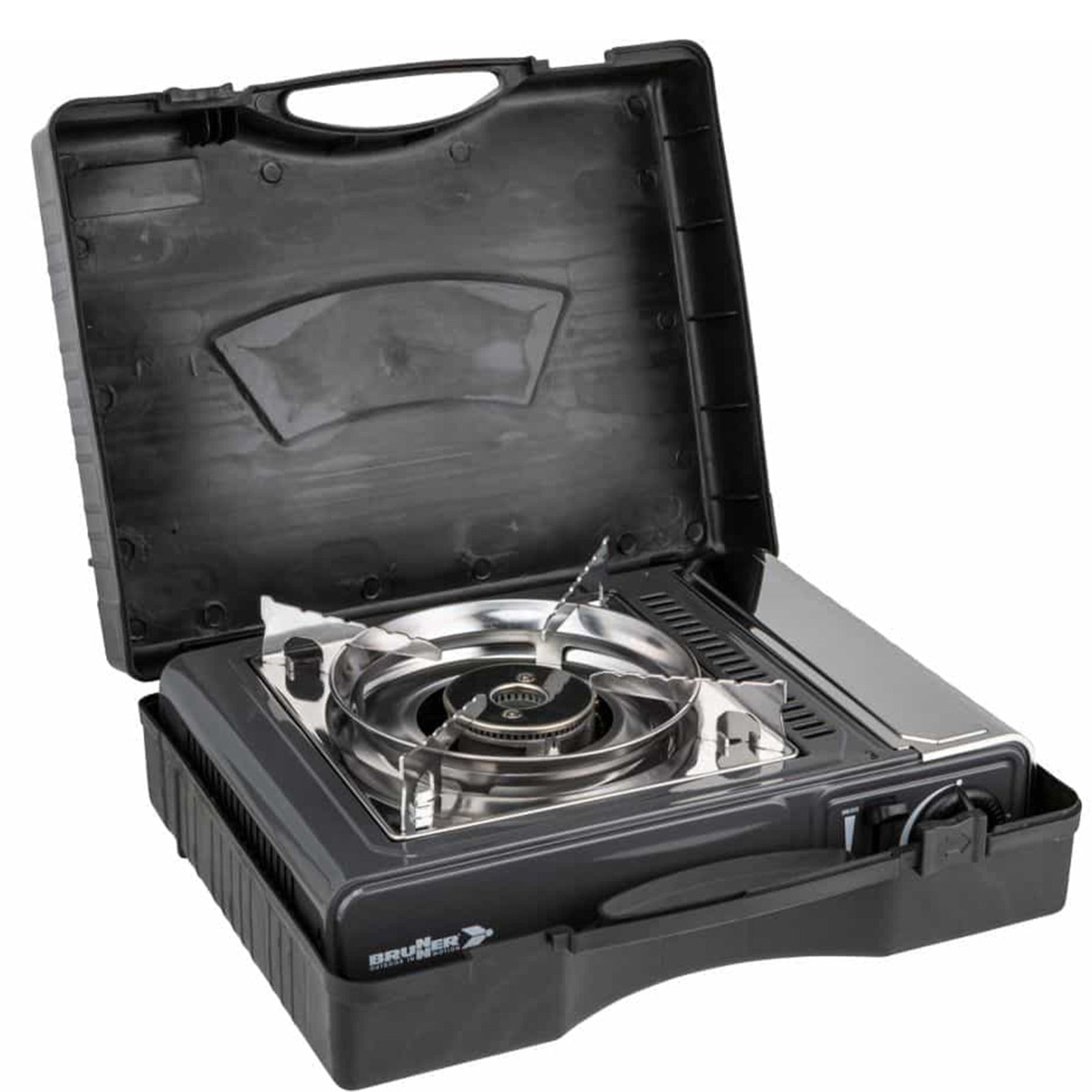 BRUNNER Réchaud de camping à gaz Devil SD NG Réchaud à cartouches de gaz et barbecue de table 2200 W