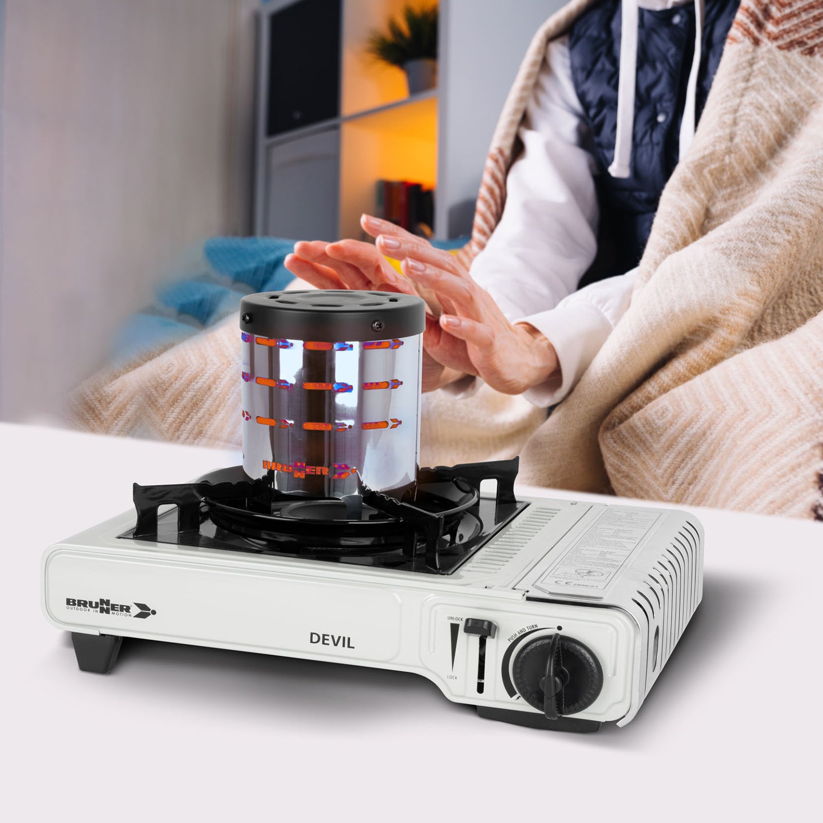 Accessoire de chauffage BRUNNER Devil cuisinière à gaz auvent chauffage projecteur camping chauffage