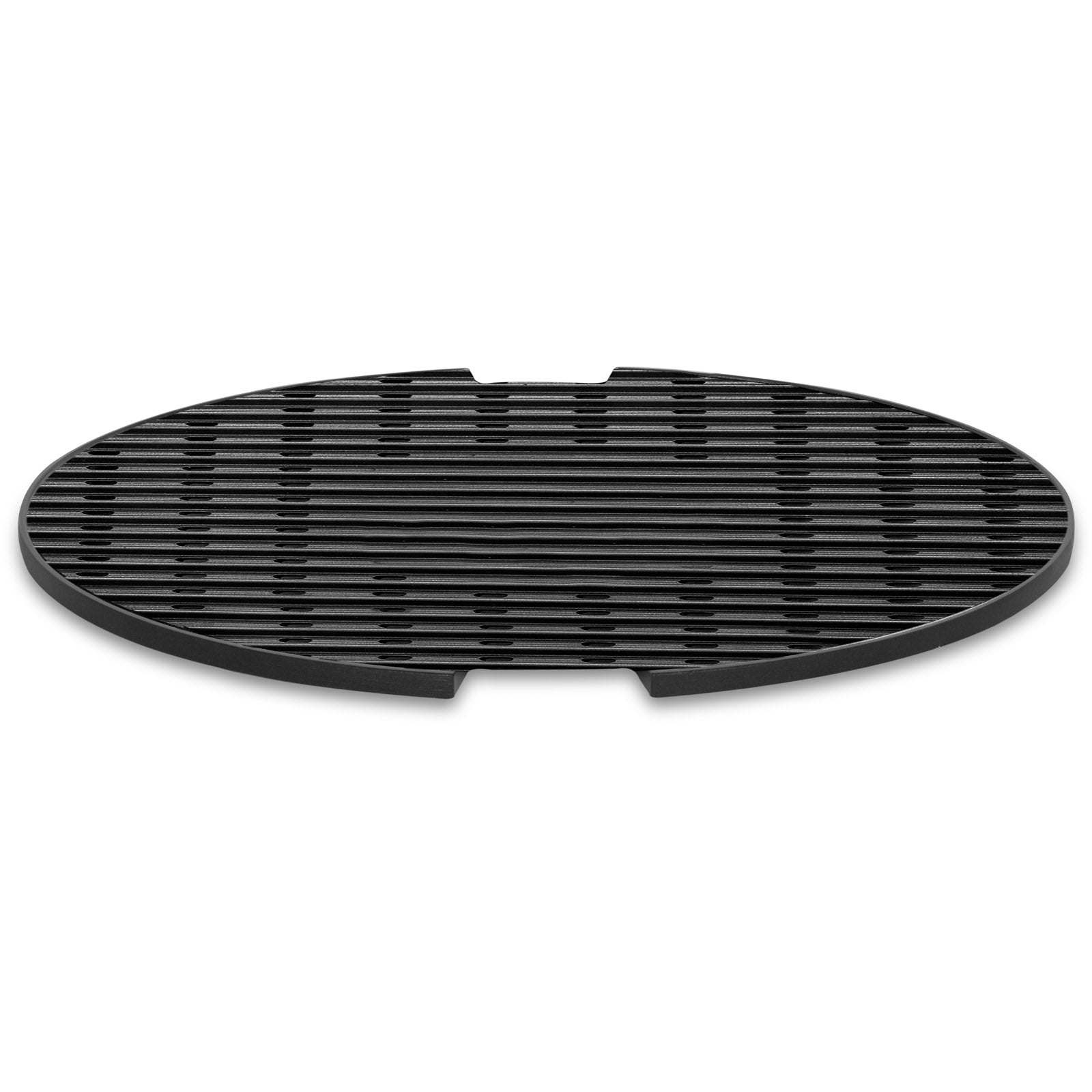 Plaque de cuisson BRUNNER Ribbed, nervurée, pour barbecue d'extérieur et camping, accessoire BBQ rond, 46 cm