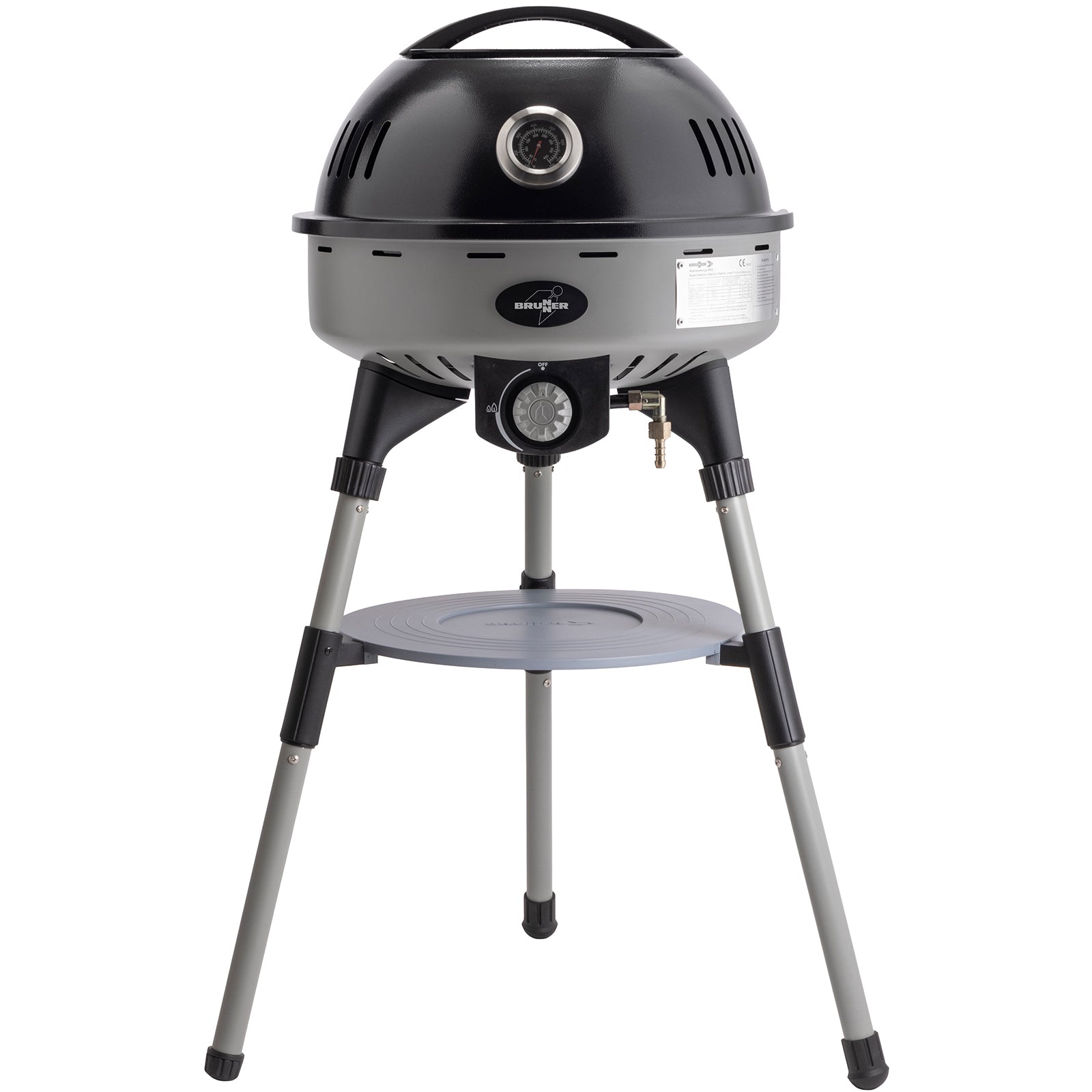 BRUNNER Gasgrill Devil BBQruiser HT Gas Camping Kocher Rund Grill Outdoor 30mBar