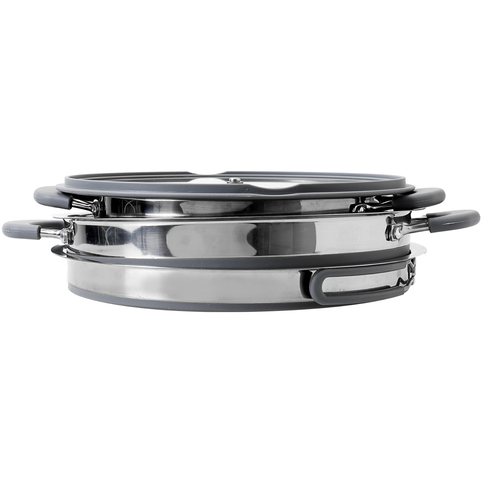 BRUNNER Ensemble de cuisine Volcano Camping Cuisine Casserole Poêle Vaisselle Empilable Silicone