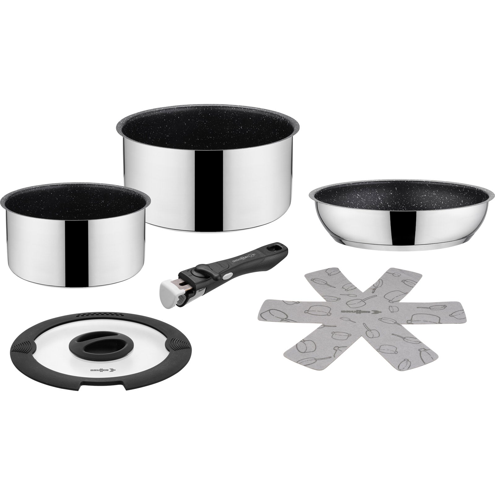 BRUNNER Camping Cooking Set Academy Mini 20 cm Outdoor Kitchen Pot Pan