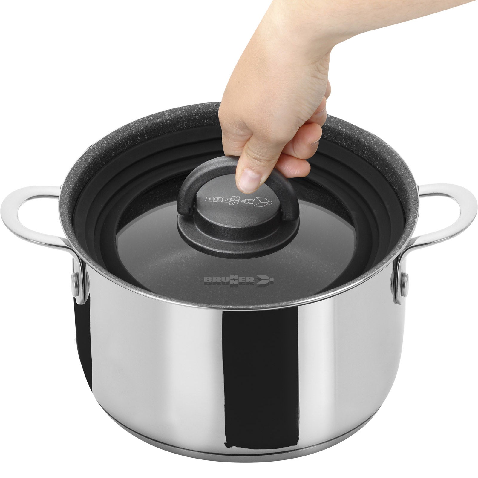 Ensemble de cuisine de camping BRUNNER Academy NG 7+1 casserole et poêle de 22 cm