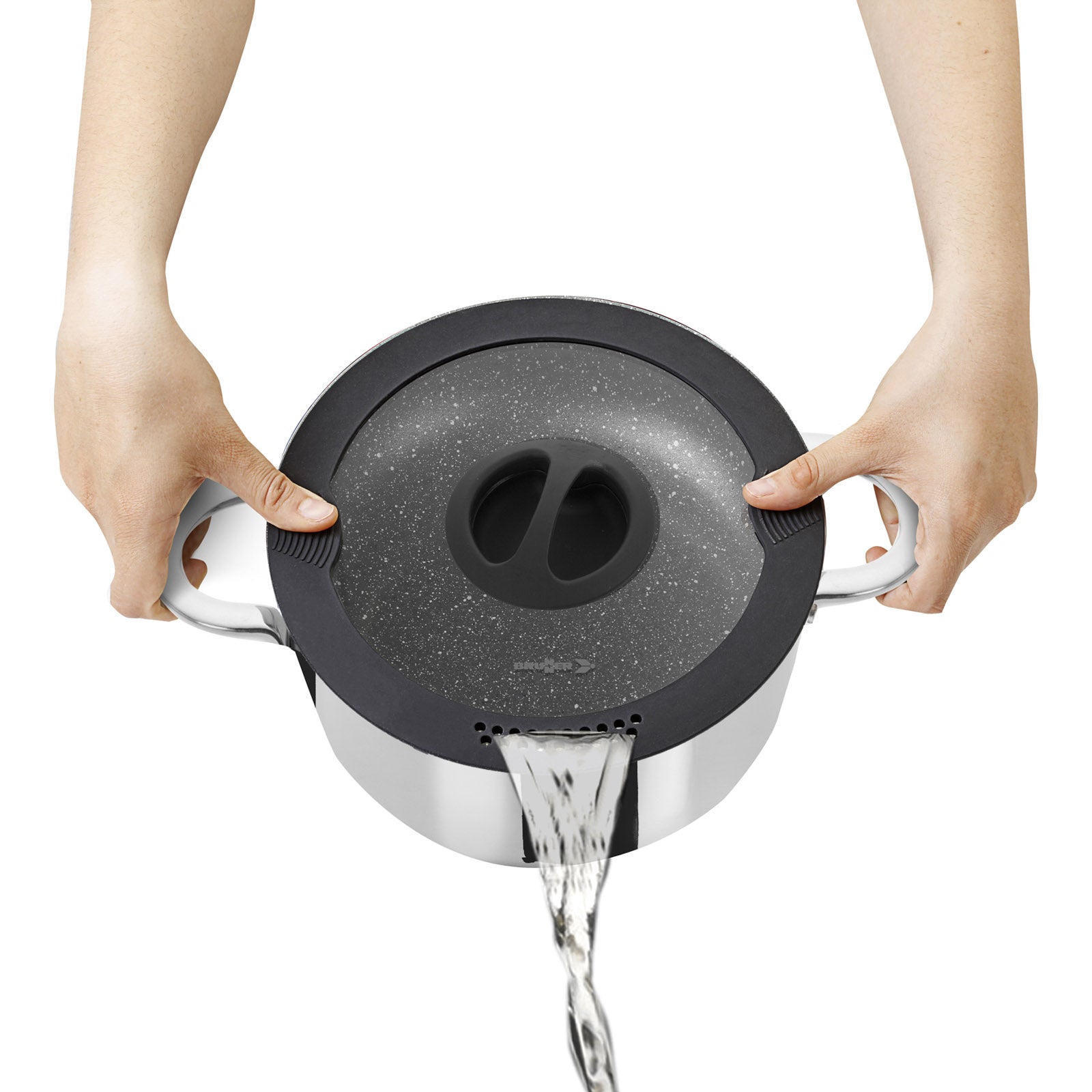 BRUNNER Camping Cookware Set Academy HIGH NG 7+1 22 cm Outdoor Pot Pan