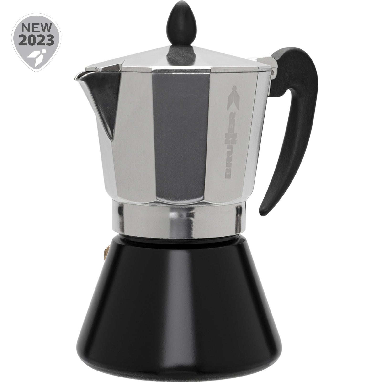 BRUNNER Espressokocher Percolator Mc Moka Kaffee Kocher Espresso Kanne Induktion