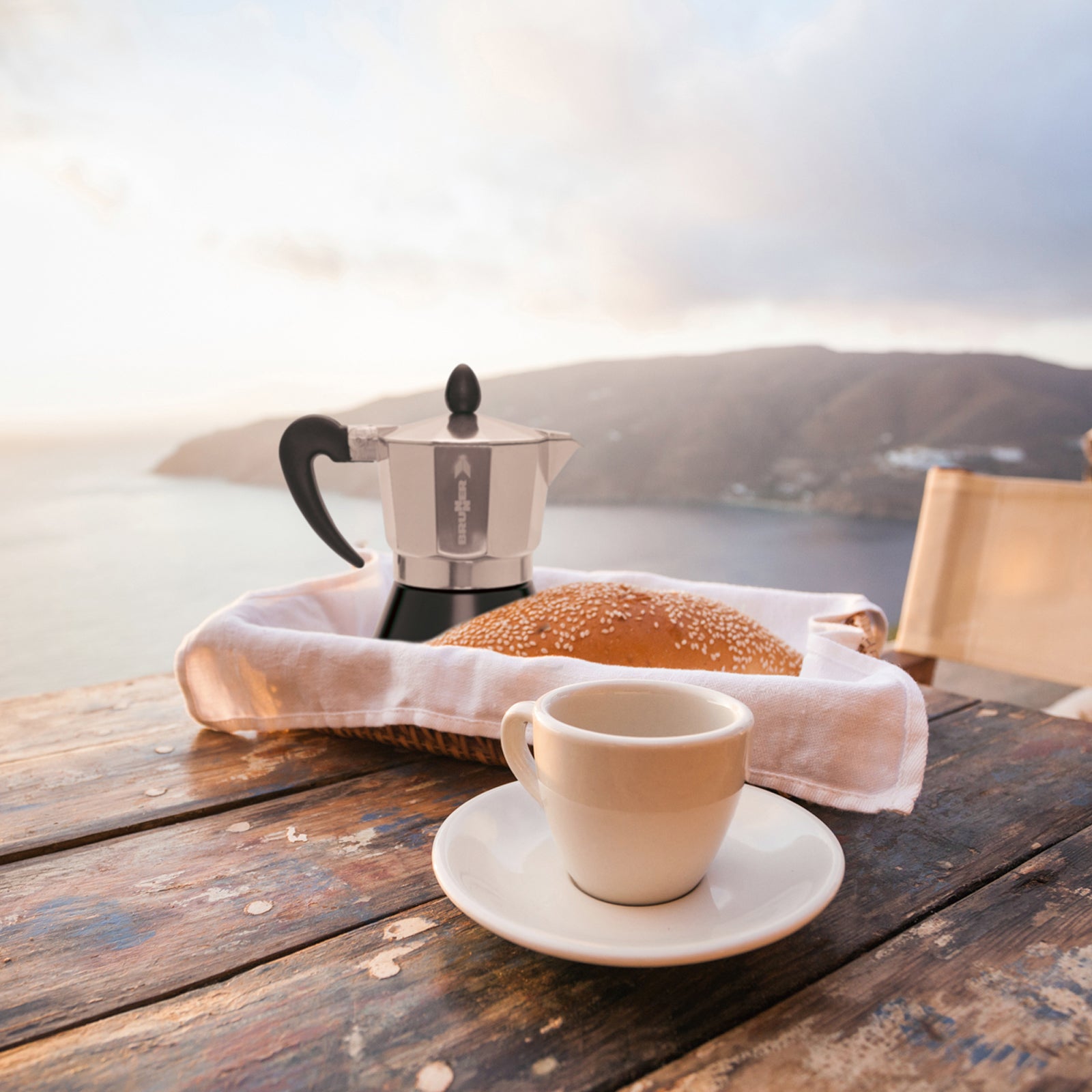 BRUNNER Espressokocher Percolator Mc Moka Kaffee Kocher Espresso Kanne Induktion