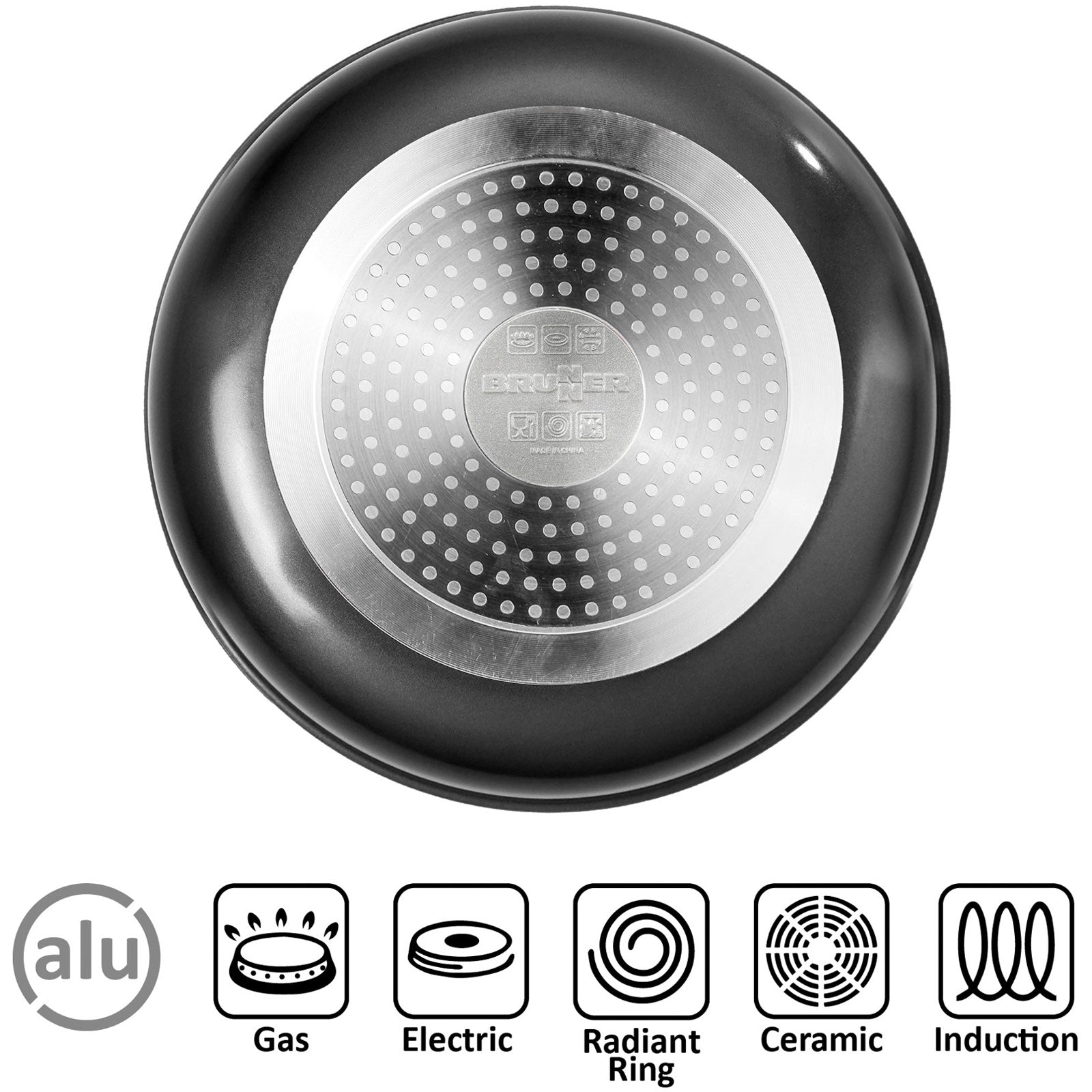 BRUNNER Ensemble de cuisine de camping Pirate Spacemaster Ø24 cm Casserole d'extérieur